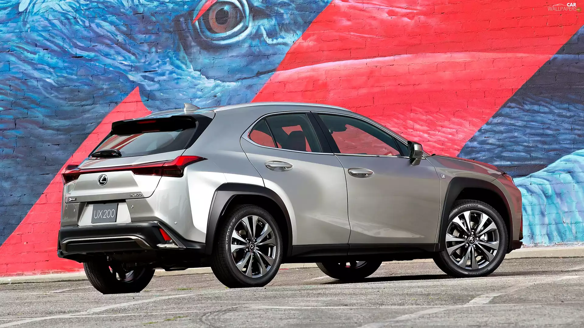 wall, Lexus UX200, Graffiti