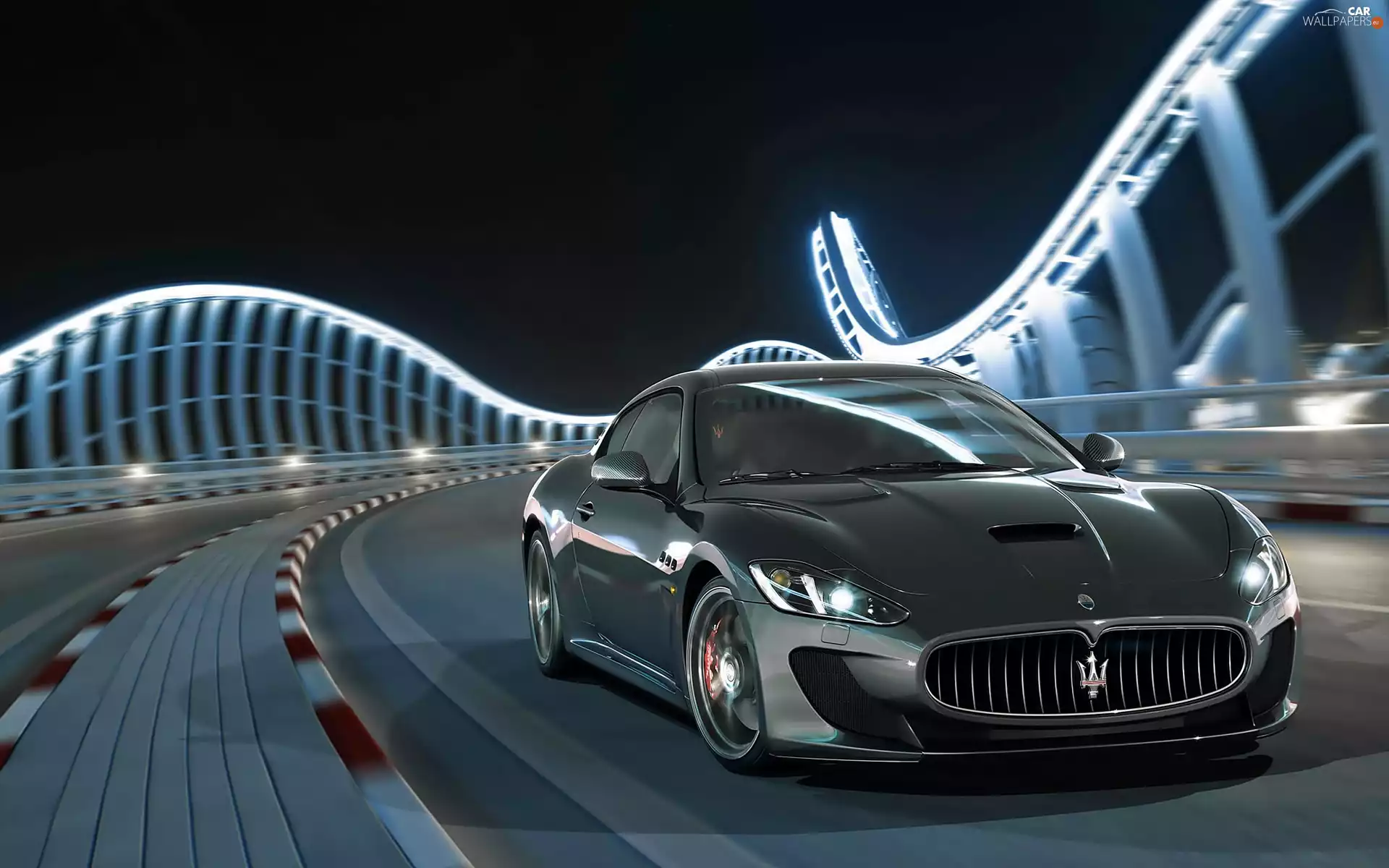 maserati, Turismo, bridge, grain