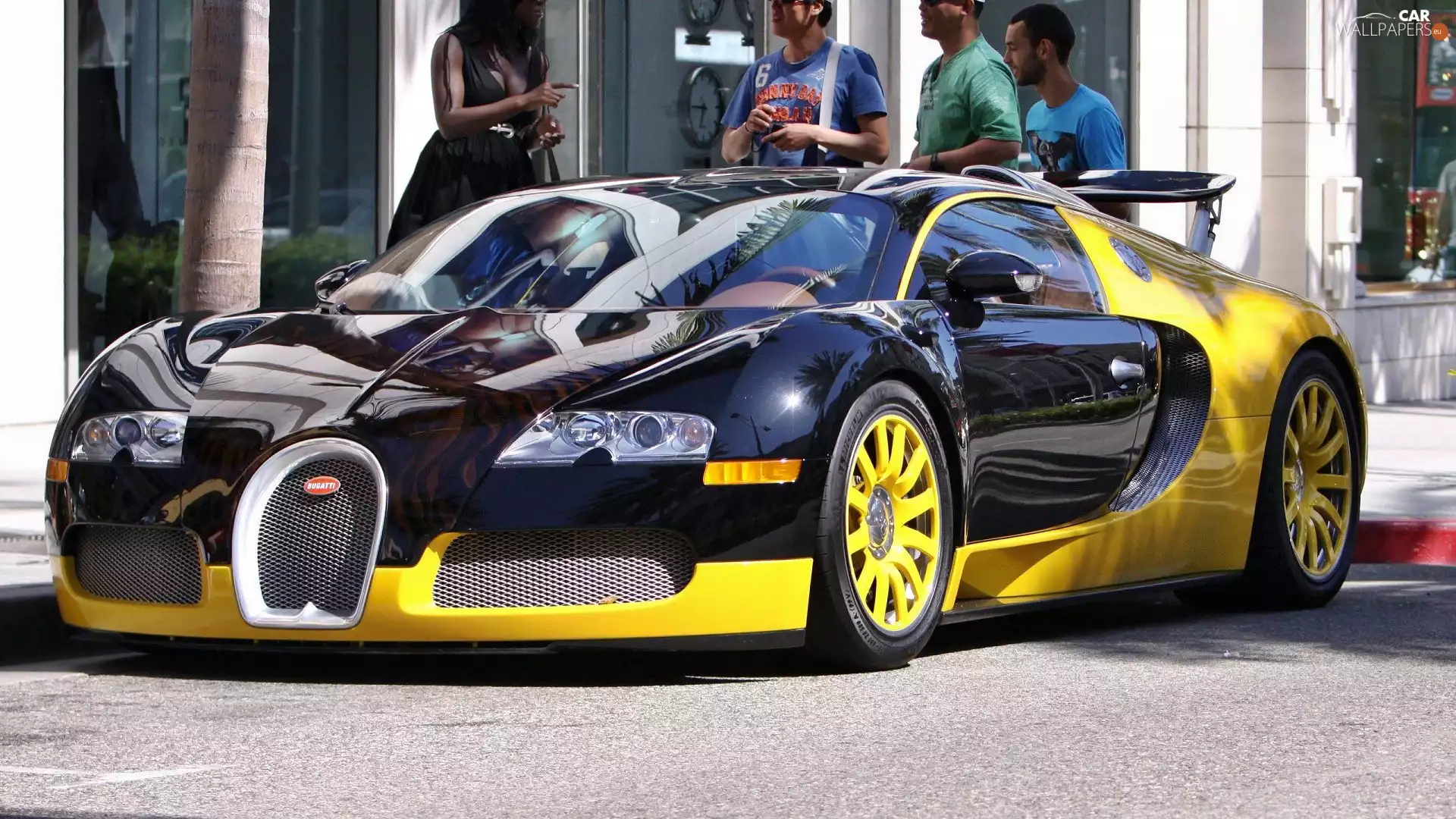 Bugatti Veyron, yellow, Granate