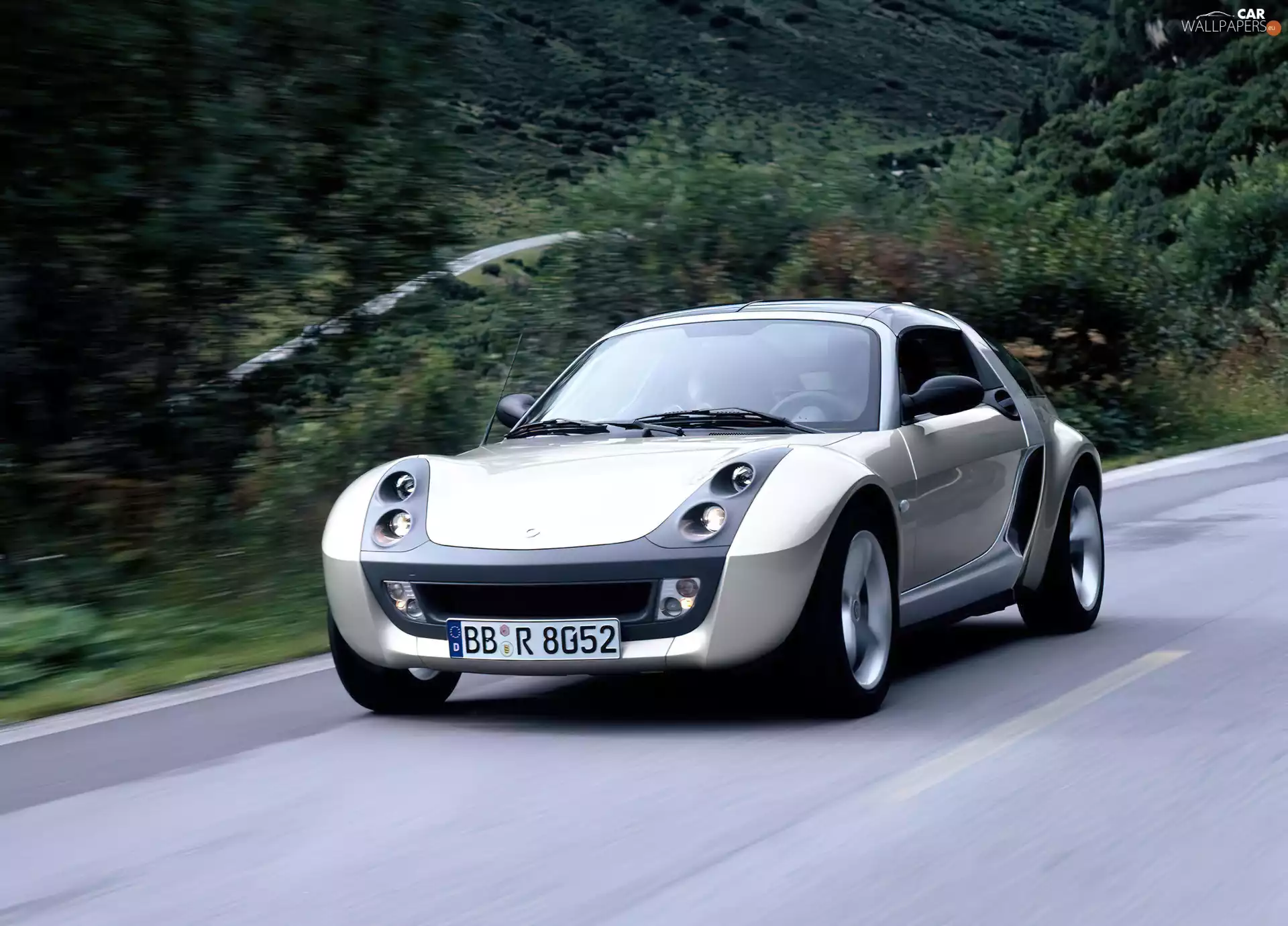 Gray, Smart Roadster