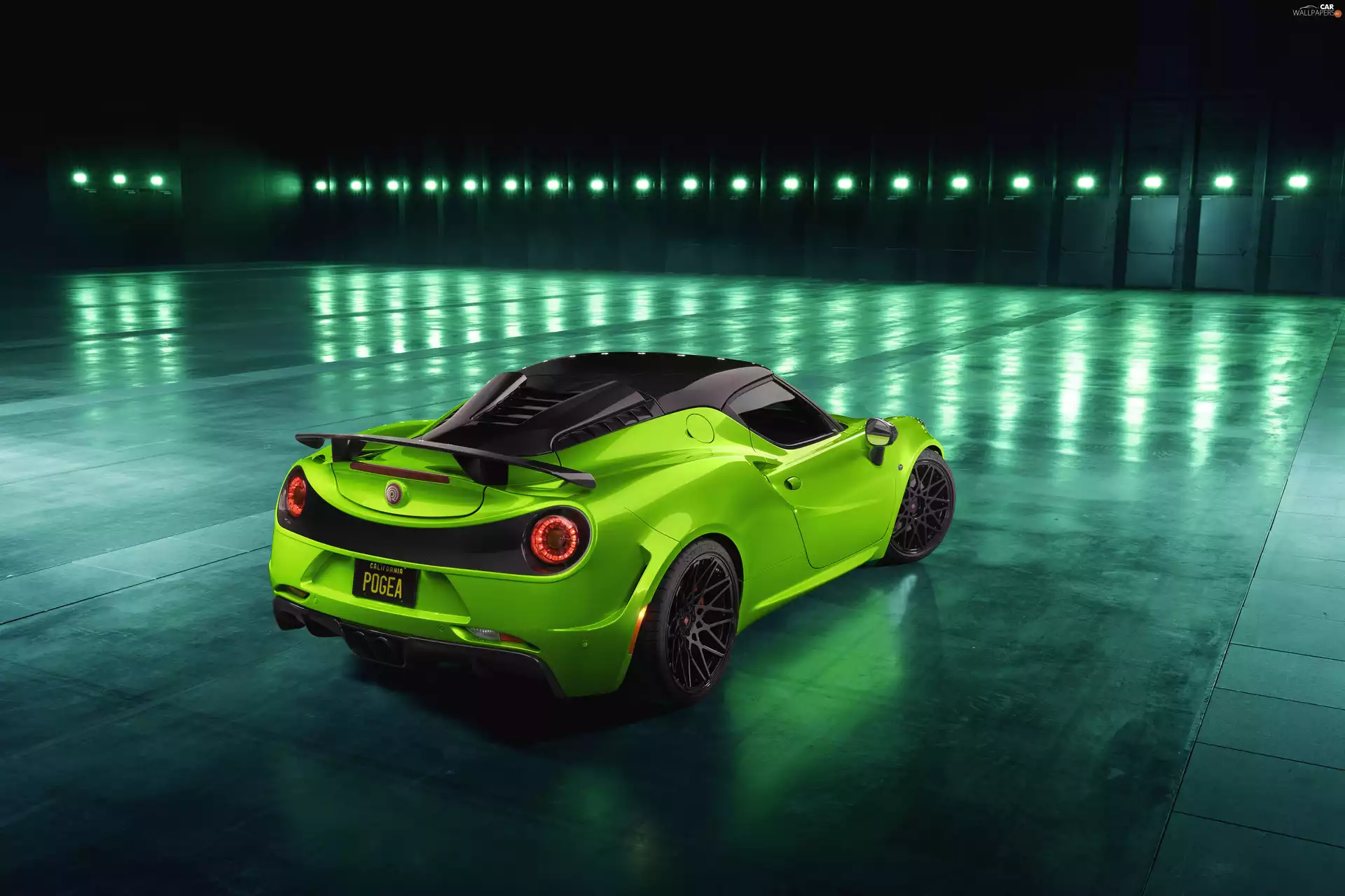 Back, Green, Alfa Romeo 4C