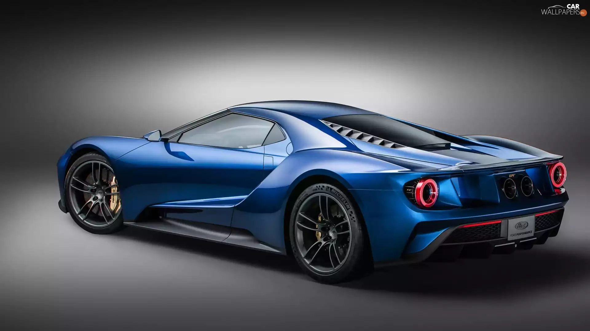2015, blue, Ford GT