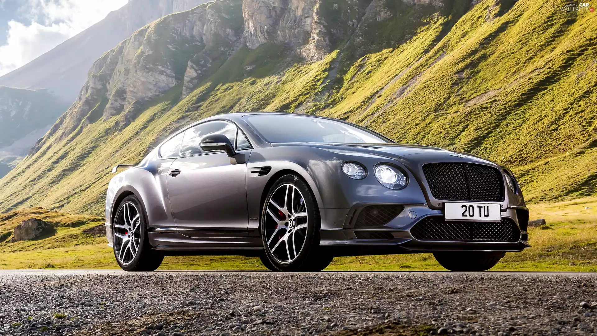 Mountains, Bentley Continental GT Supersports, 2017