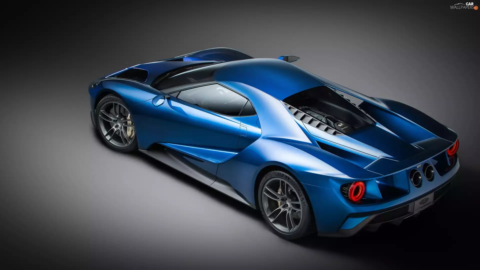 2017, blue, Ford GT
