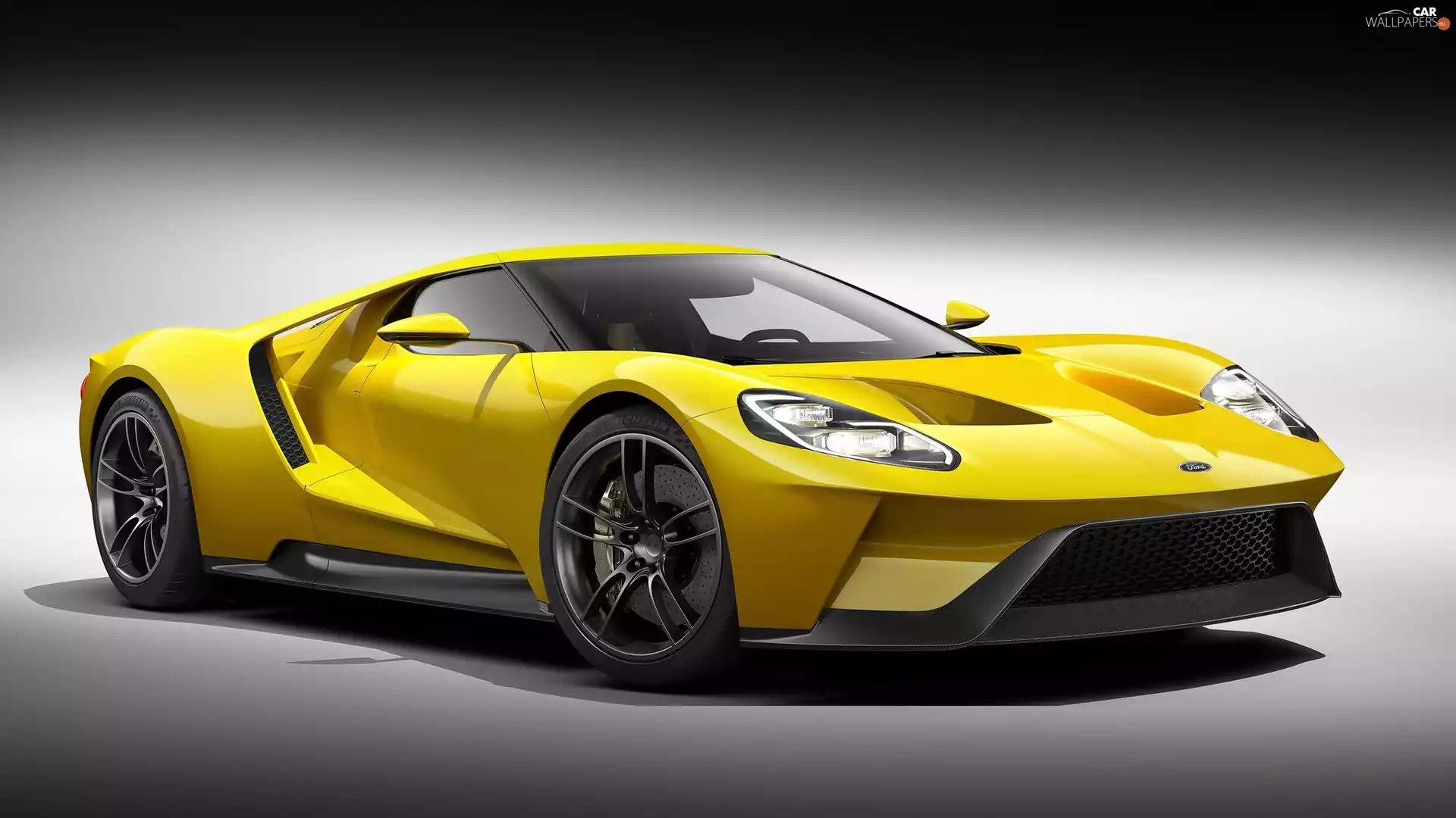 2017, Yellow, Ford GT