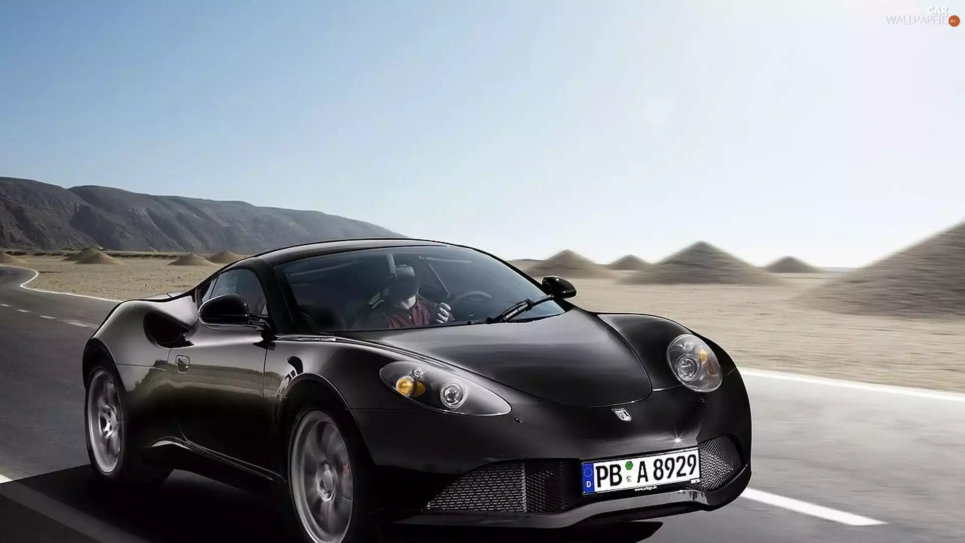 landscape, black, Artega GT