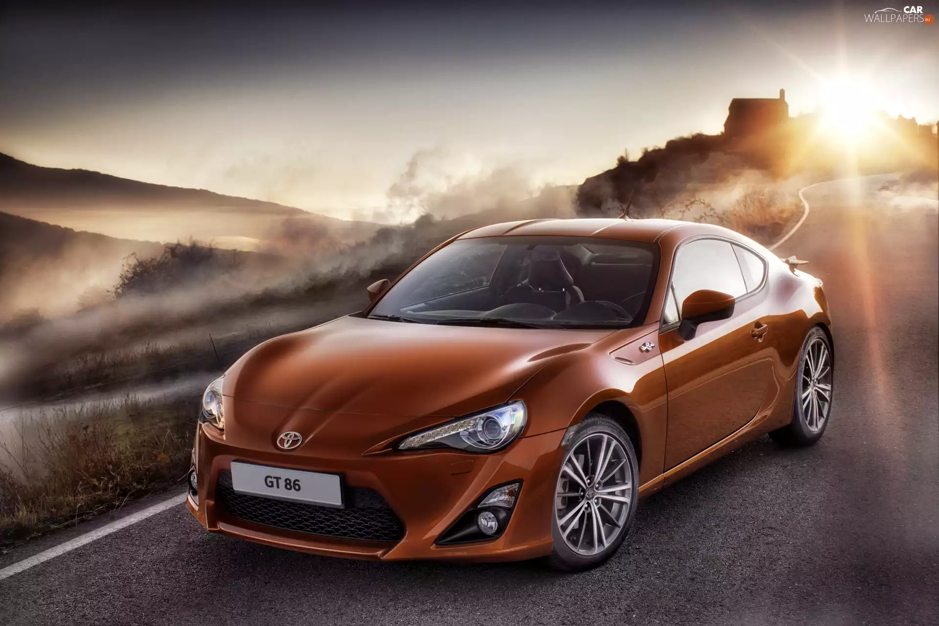 Toyota GT86, west, sun, Way