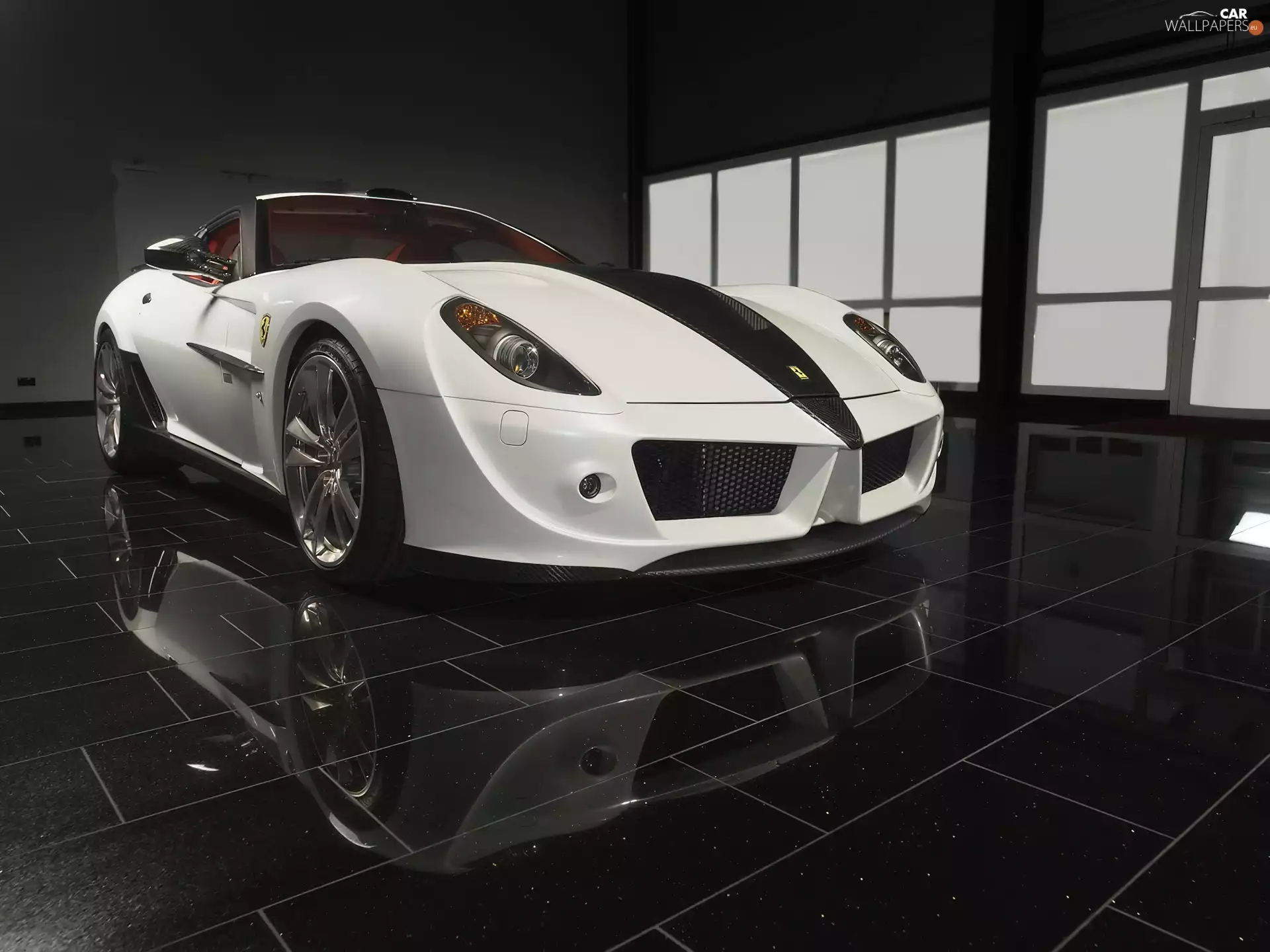 White, GTB, carbon, Ferrari 599