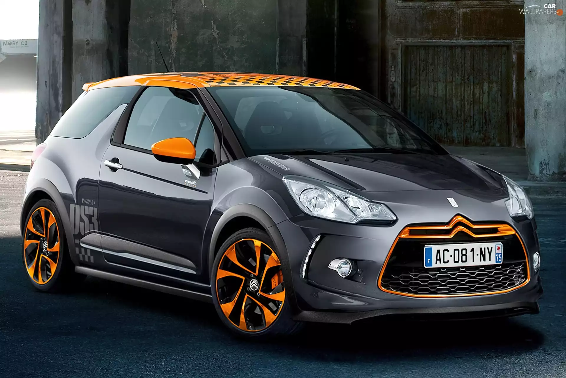 Citroen DS3, Orange, @, Halogens