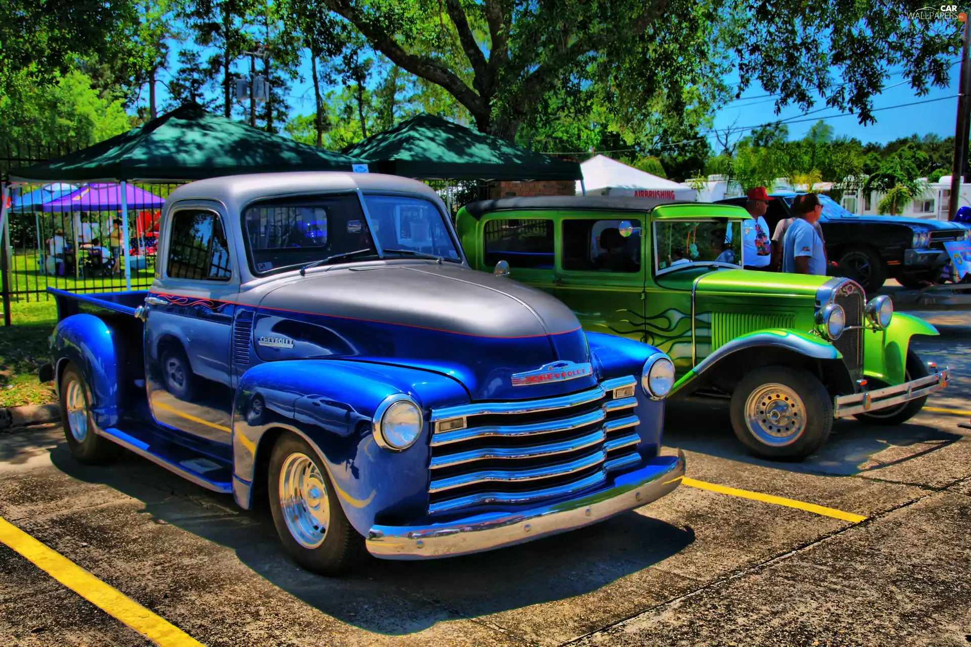 HotRod, Chevrolet, parking