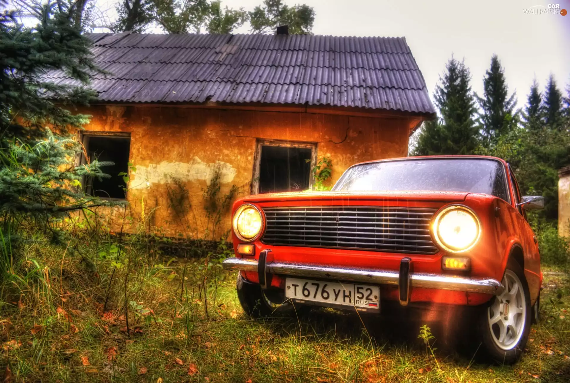 house, Lada, abandoned
