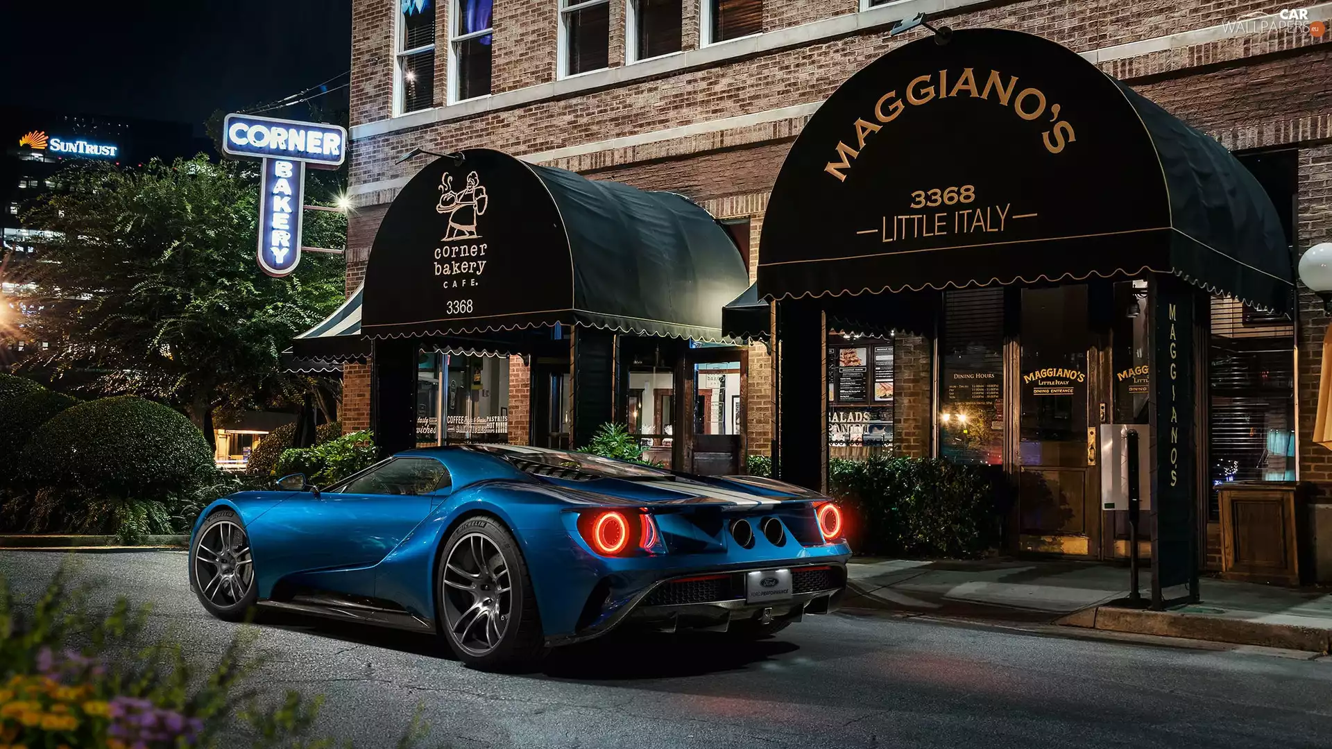 cafe, Ford GT, house