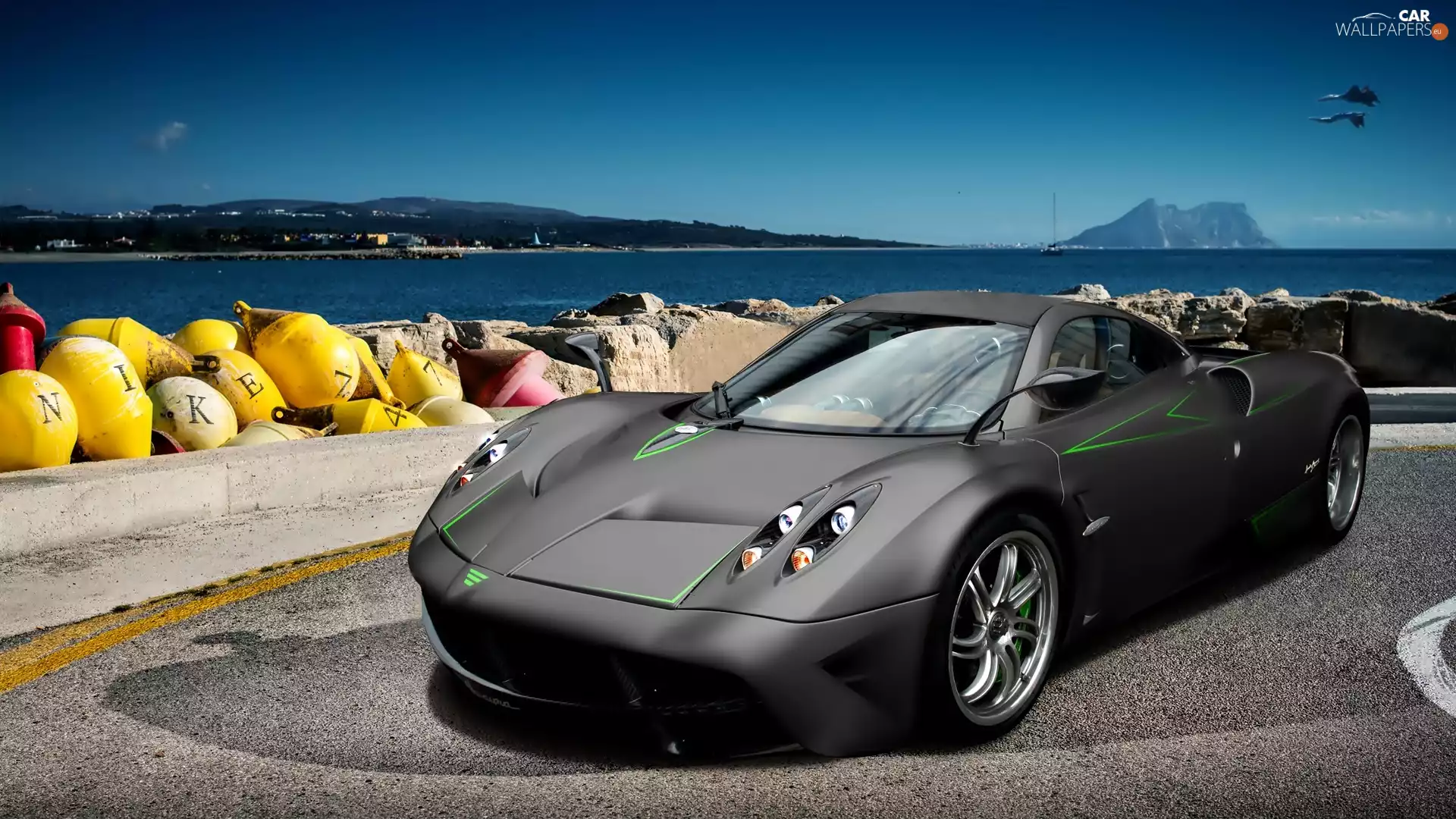 Pagani, sea, coast, Huayra