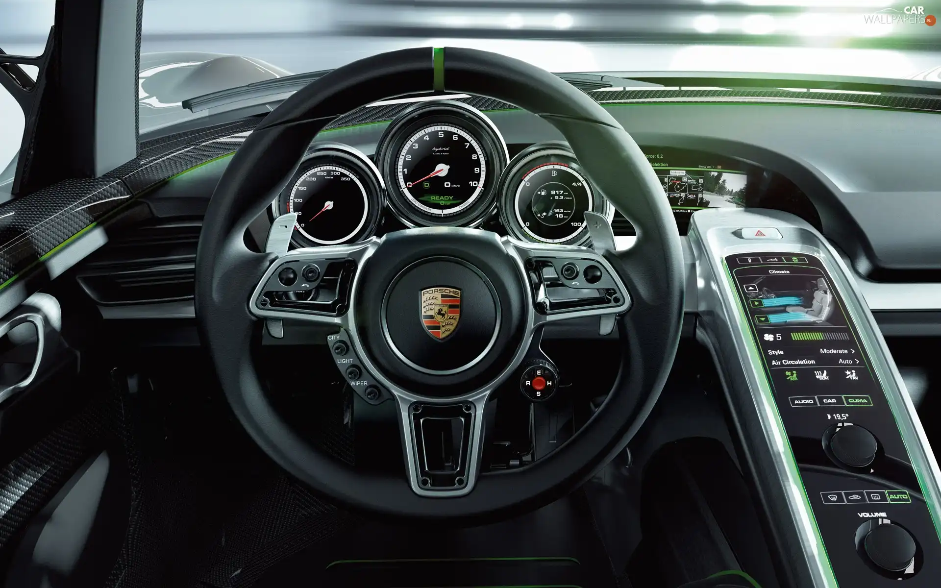 Porsche, Spyder, Hybrid, 918