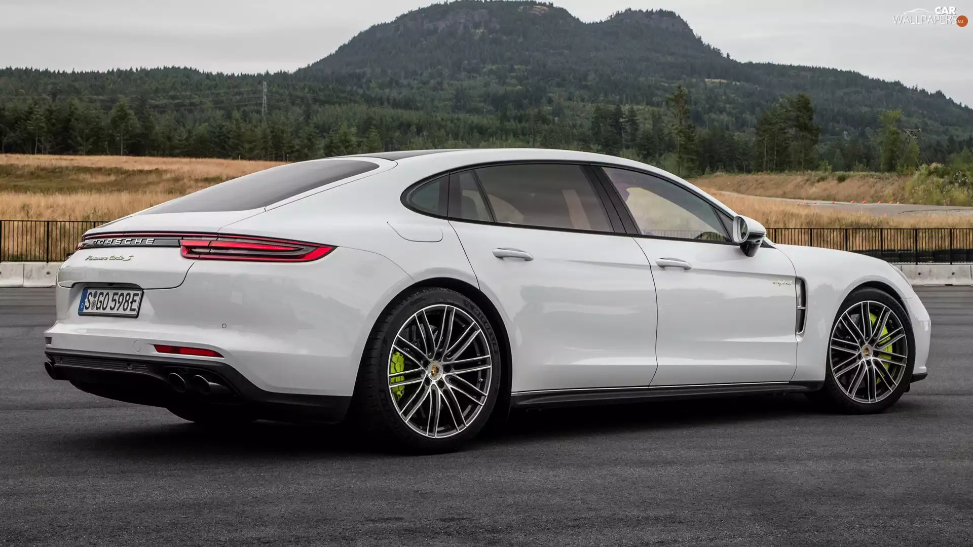 side, White, Porsche Panamera Turbo S E-Hybrid