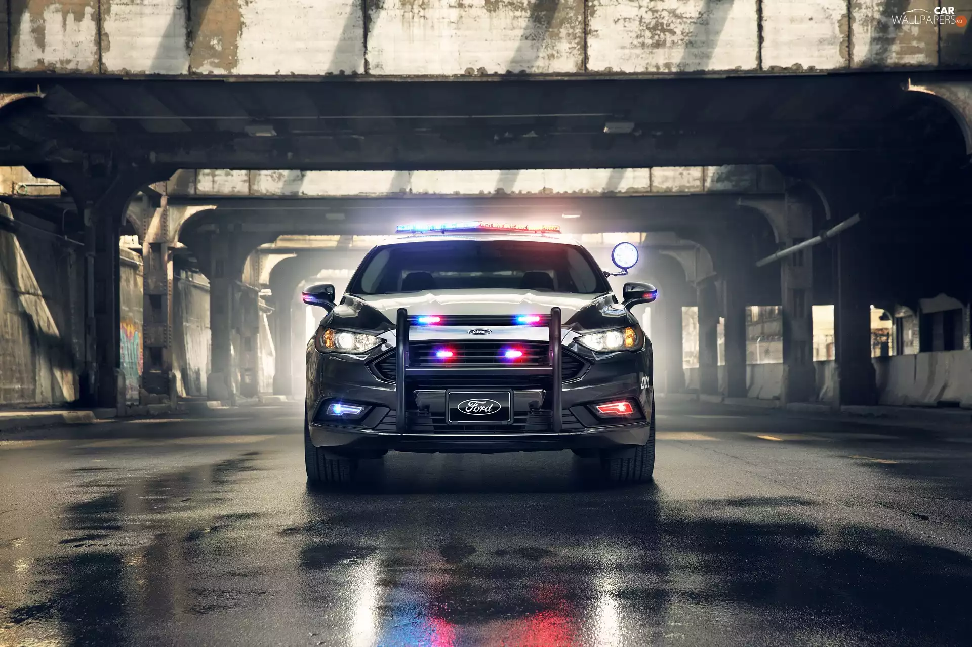 Automobile, Ford Responder Hybrid Sedan, 2018, police