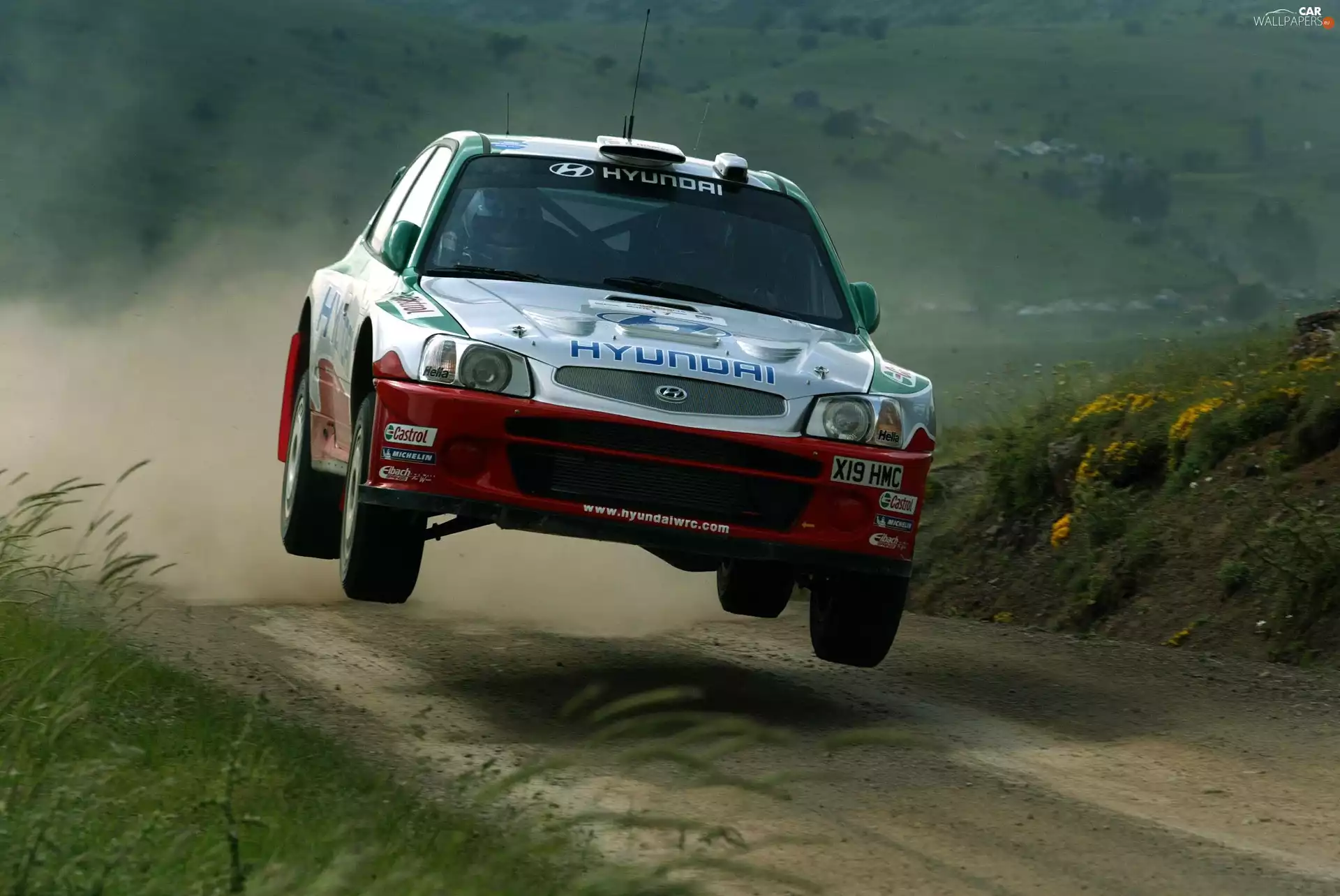 Automobile, Way, dust, Hyundai