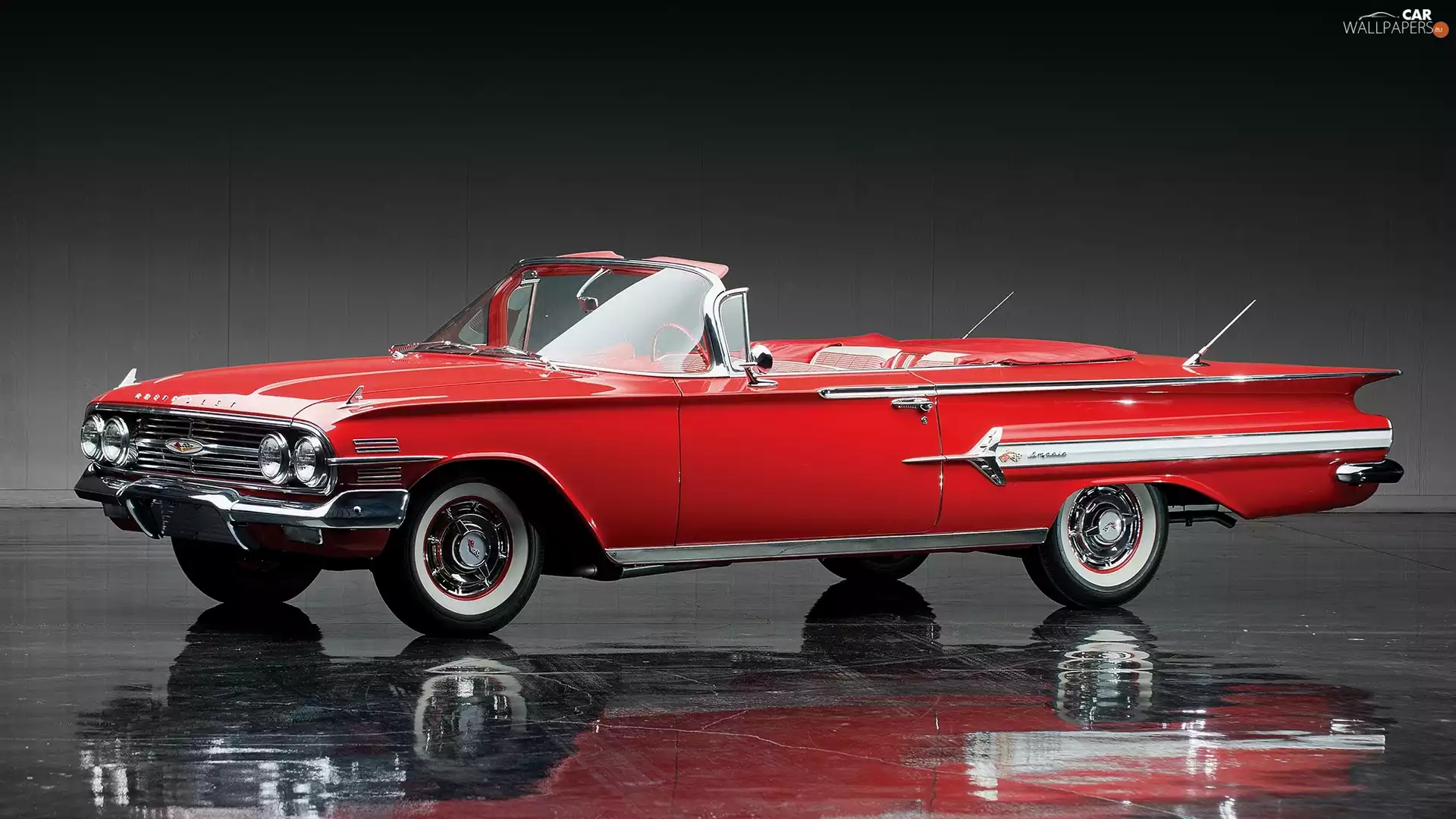1960, Red, Chevrolet Impala