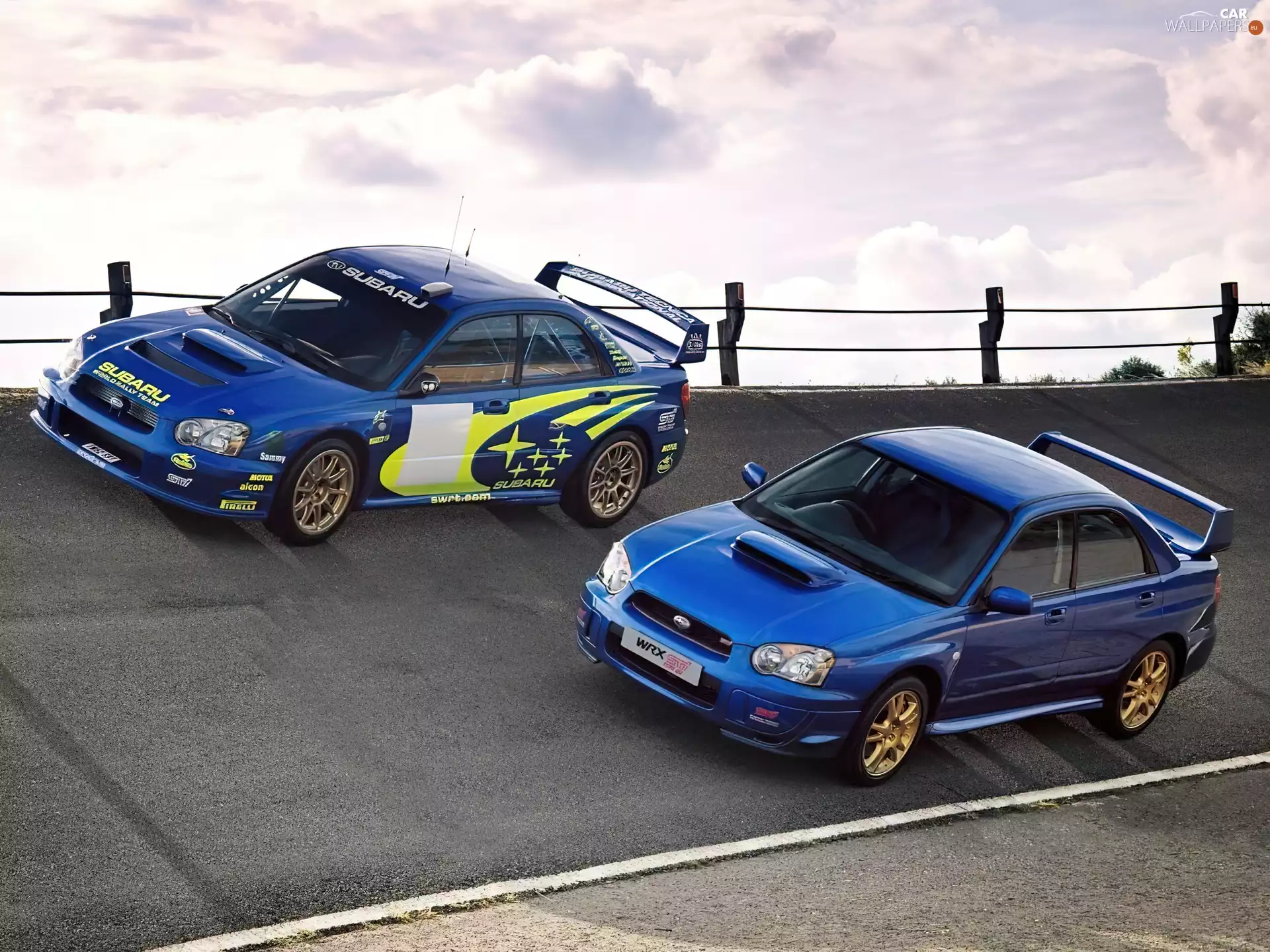 racing cars, Subaru Impreza