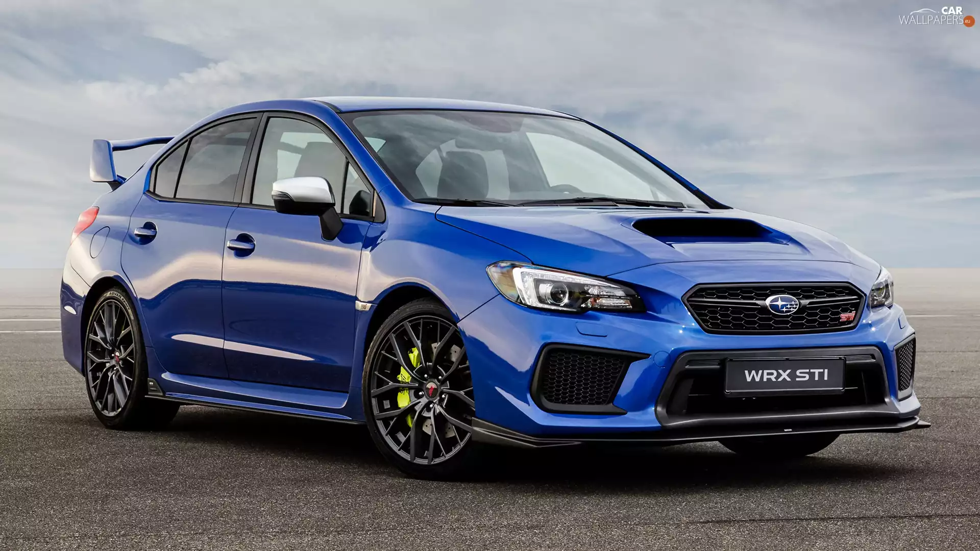 Front, Blue, Subaru Impreza WRX STI