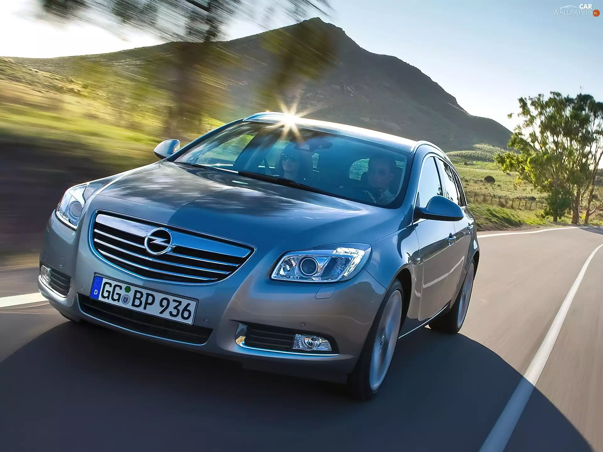 Opel, Way, Mountains, Insignia