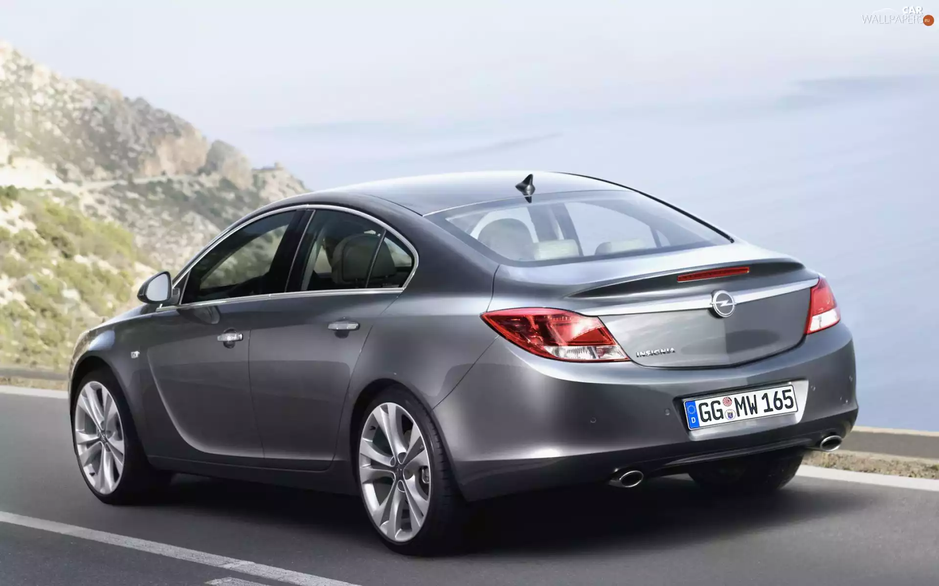 Opel, water, rocks, Insignia