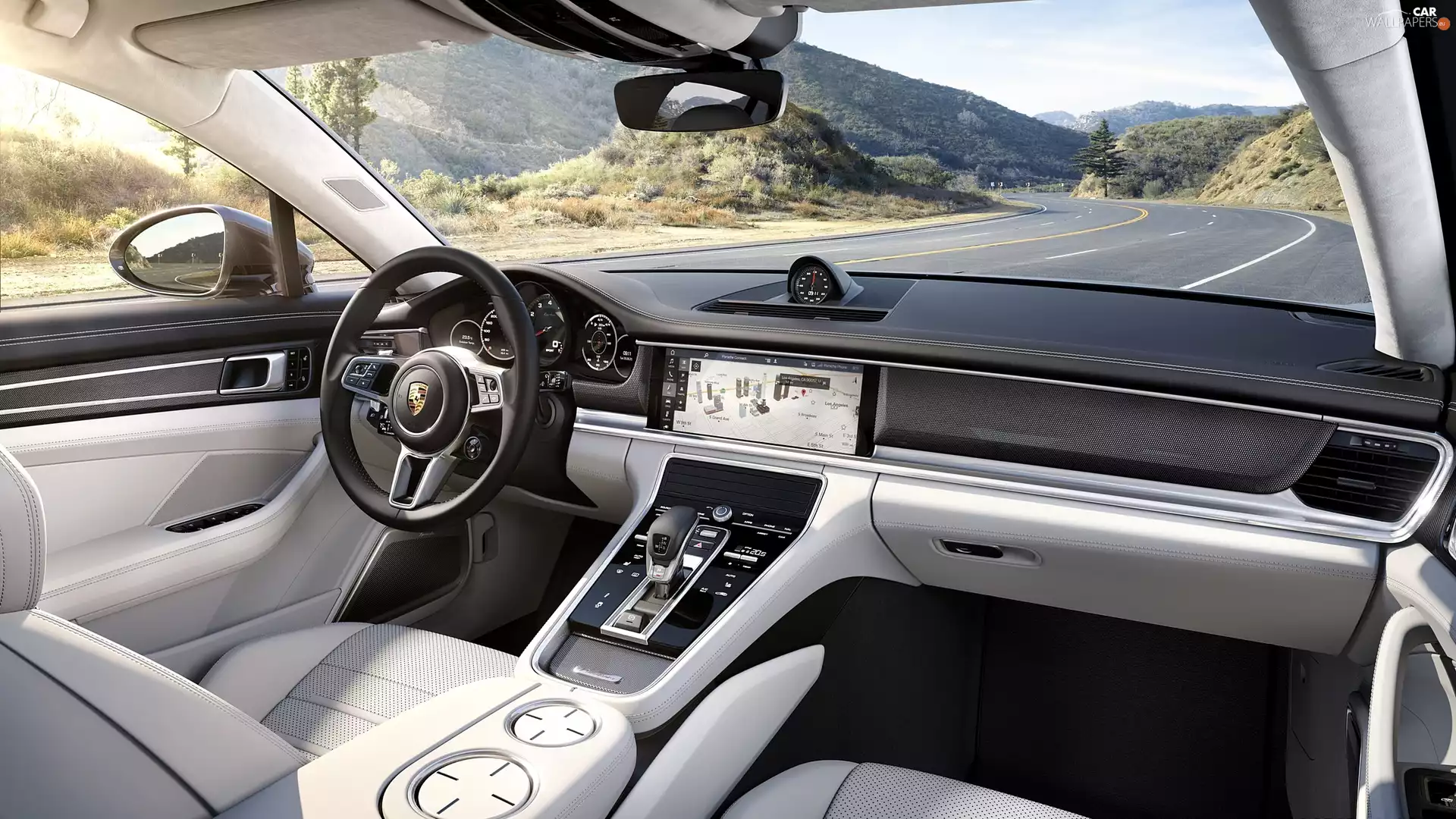 Porsche Panamera Turbo, interior, Way, 2017