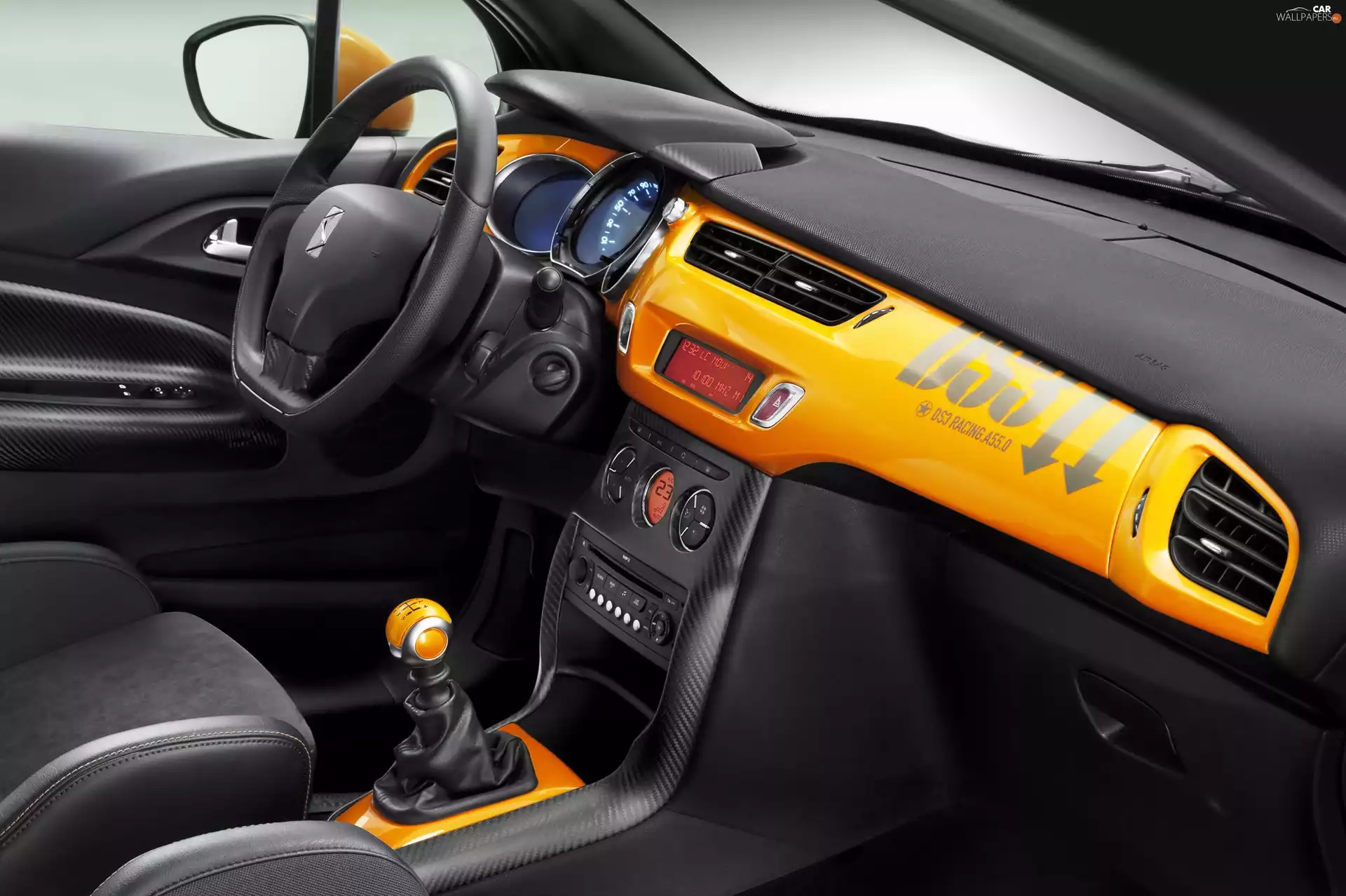Racing, Citroen DS3, interior