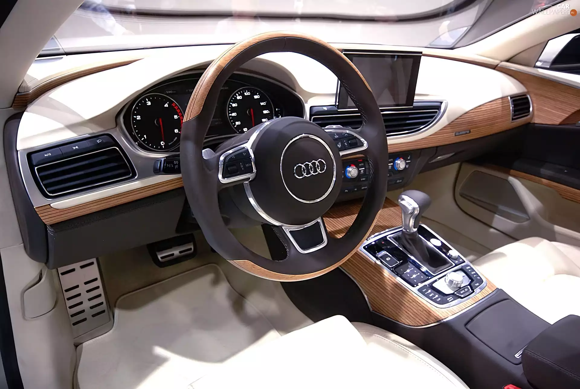 Wood, Audi A7, interior