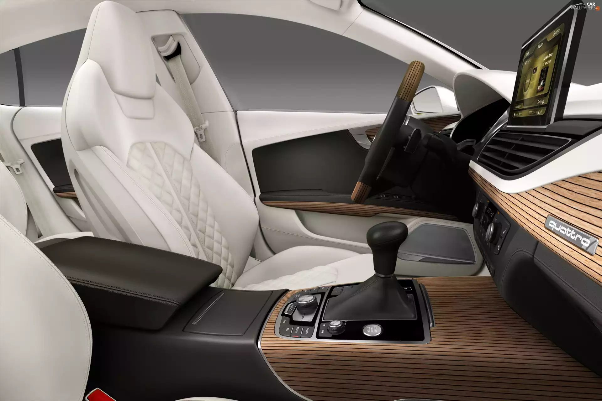 Wood, Audi A7, interior