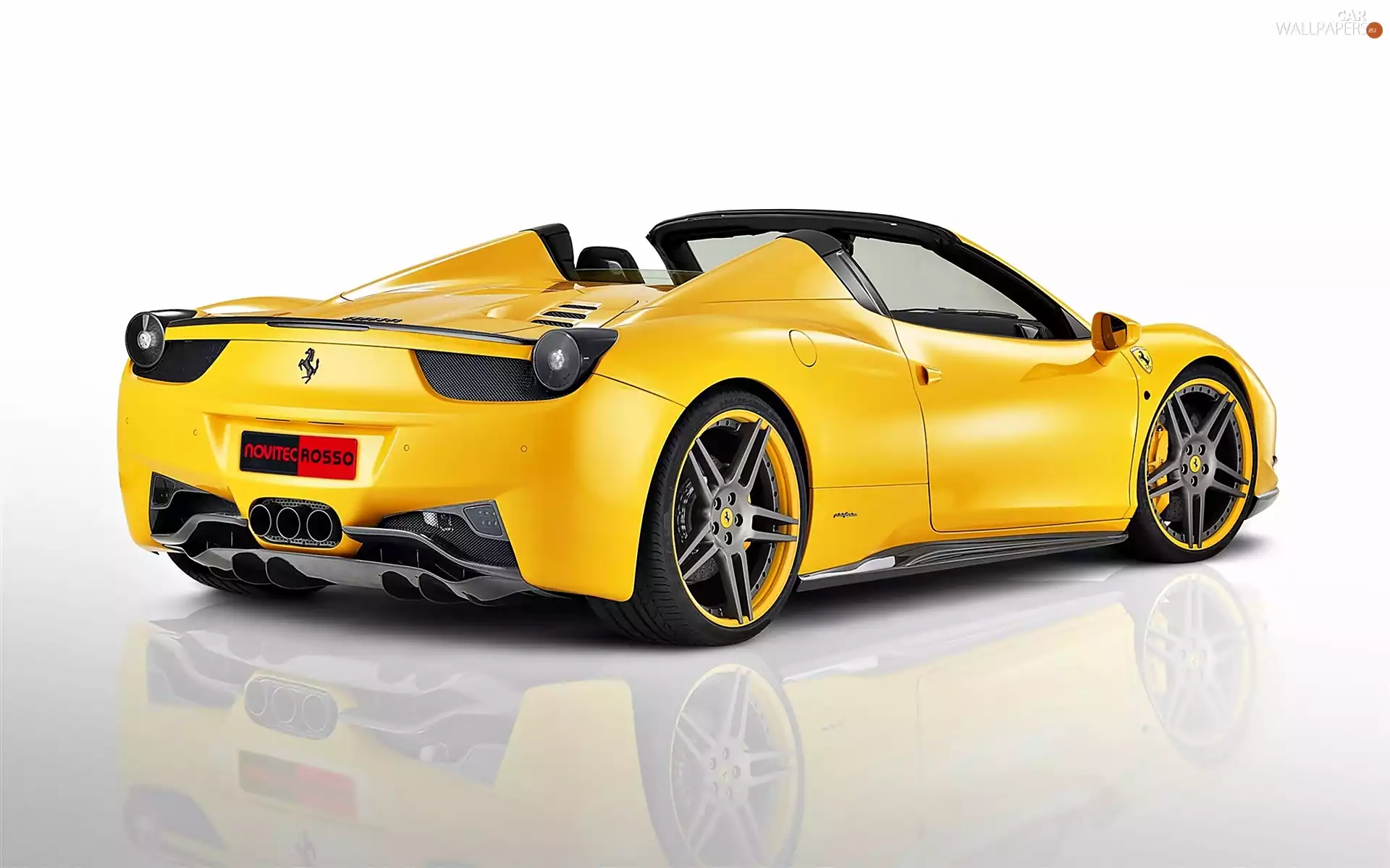 Ferrari, Italia, Yellow, 458 Spider
