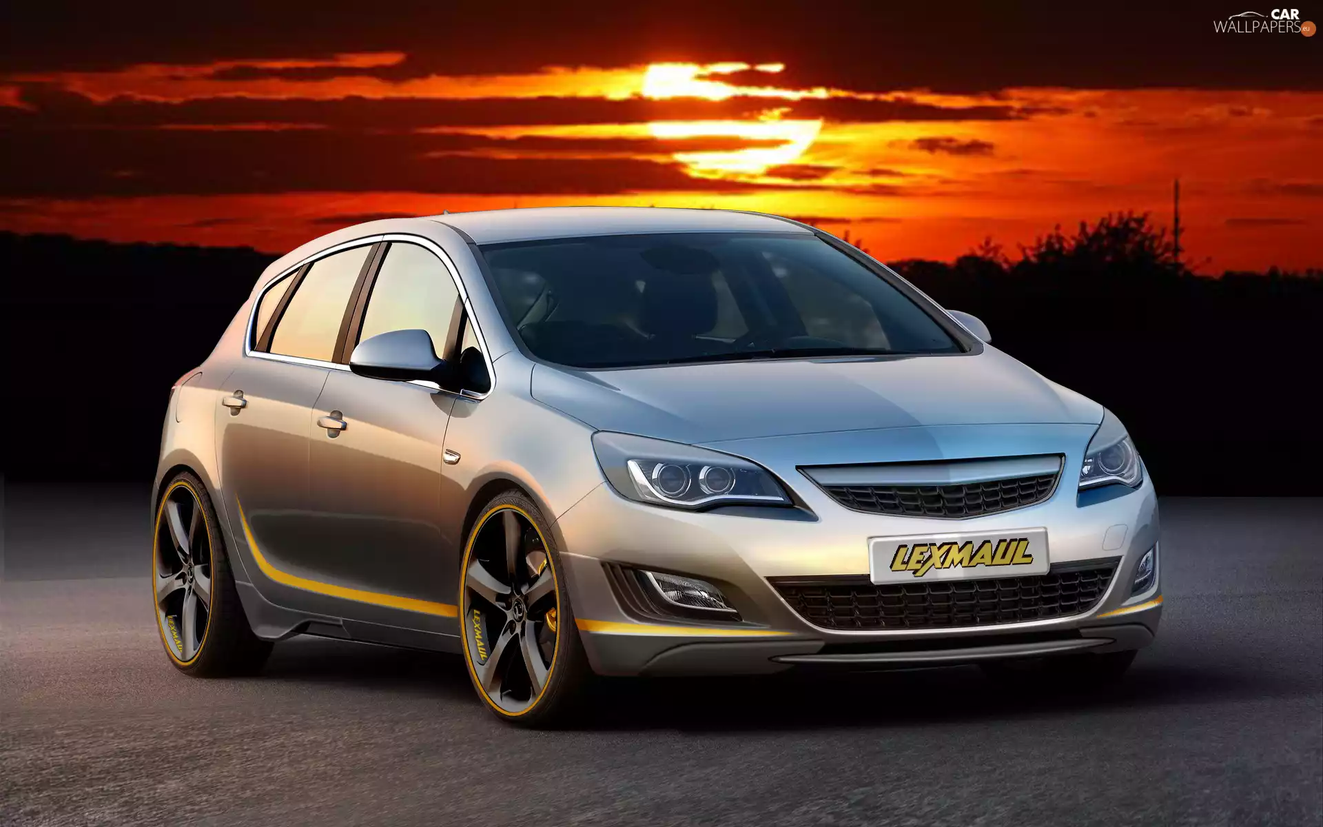 west, sun, Astra IV, TUNING, Opel