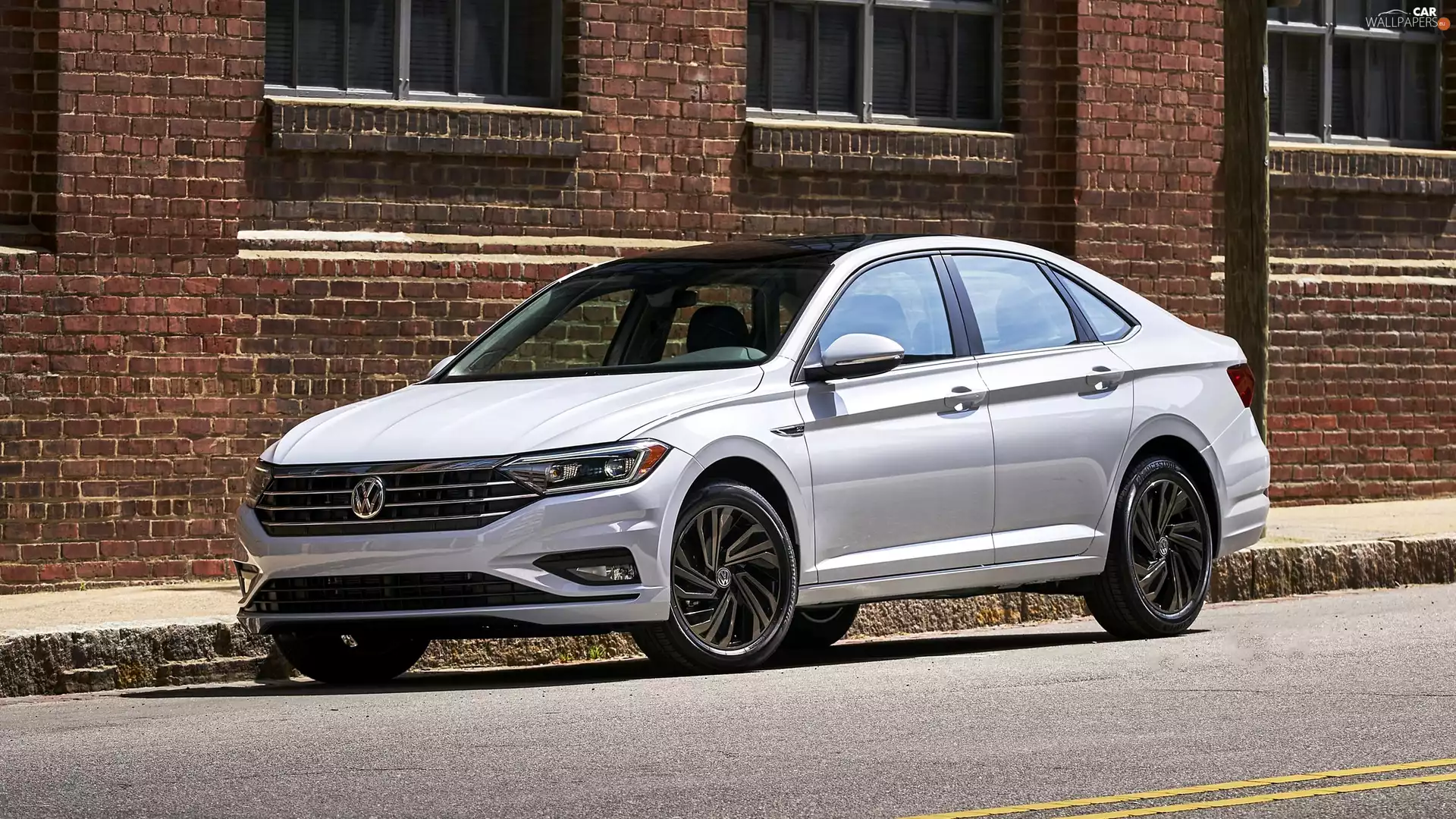 Volkswagen Jetta, 2019, wall, Sedan