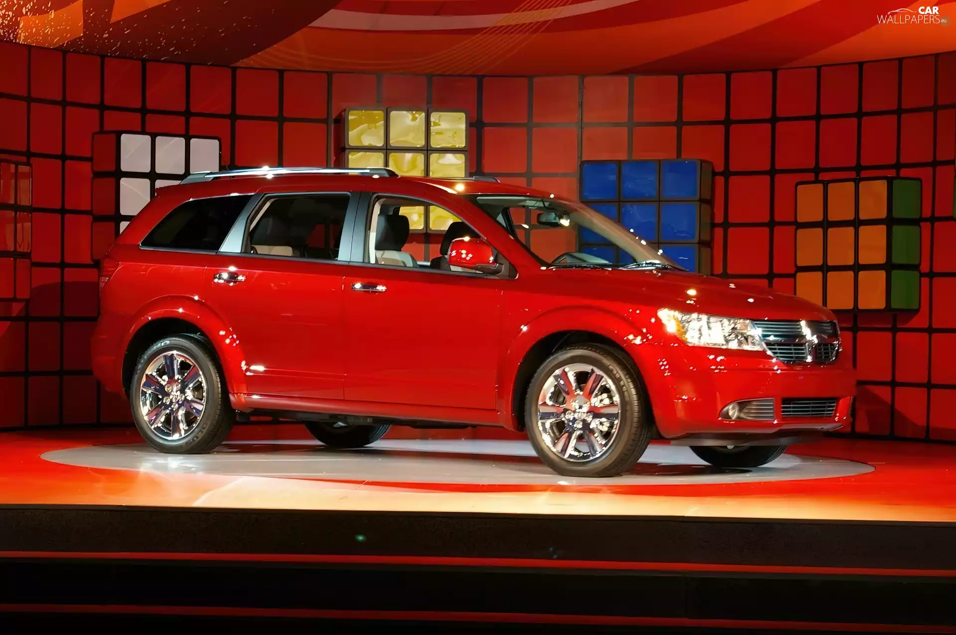 Dodge Journey, bloody, red, saloon