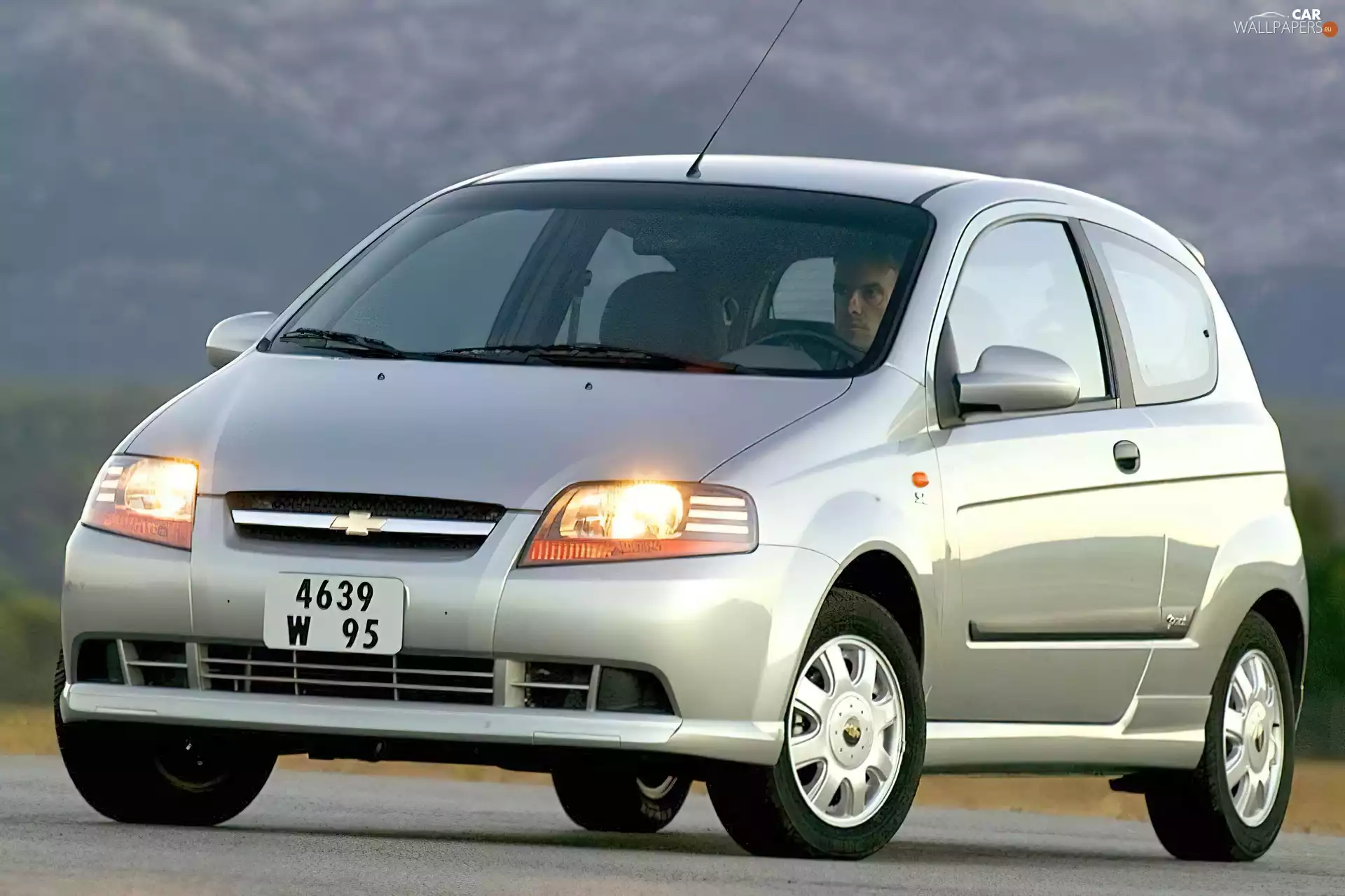 Hatchback, silver, Chevrolet Kalos