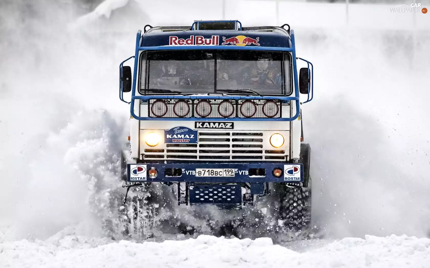 snow, Rally automobile, Kamaz