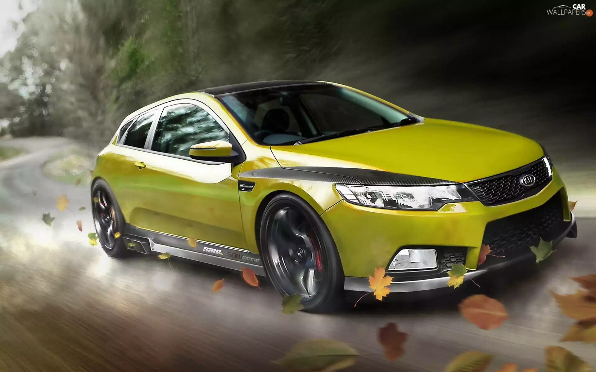 Automobile, Way, Leaf, Kia