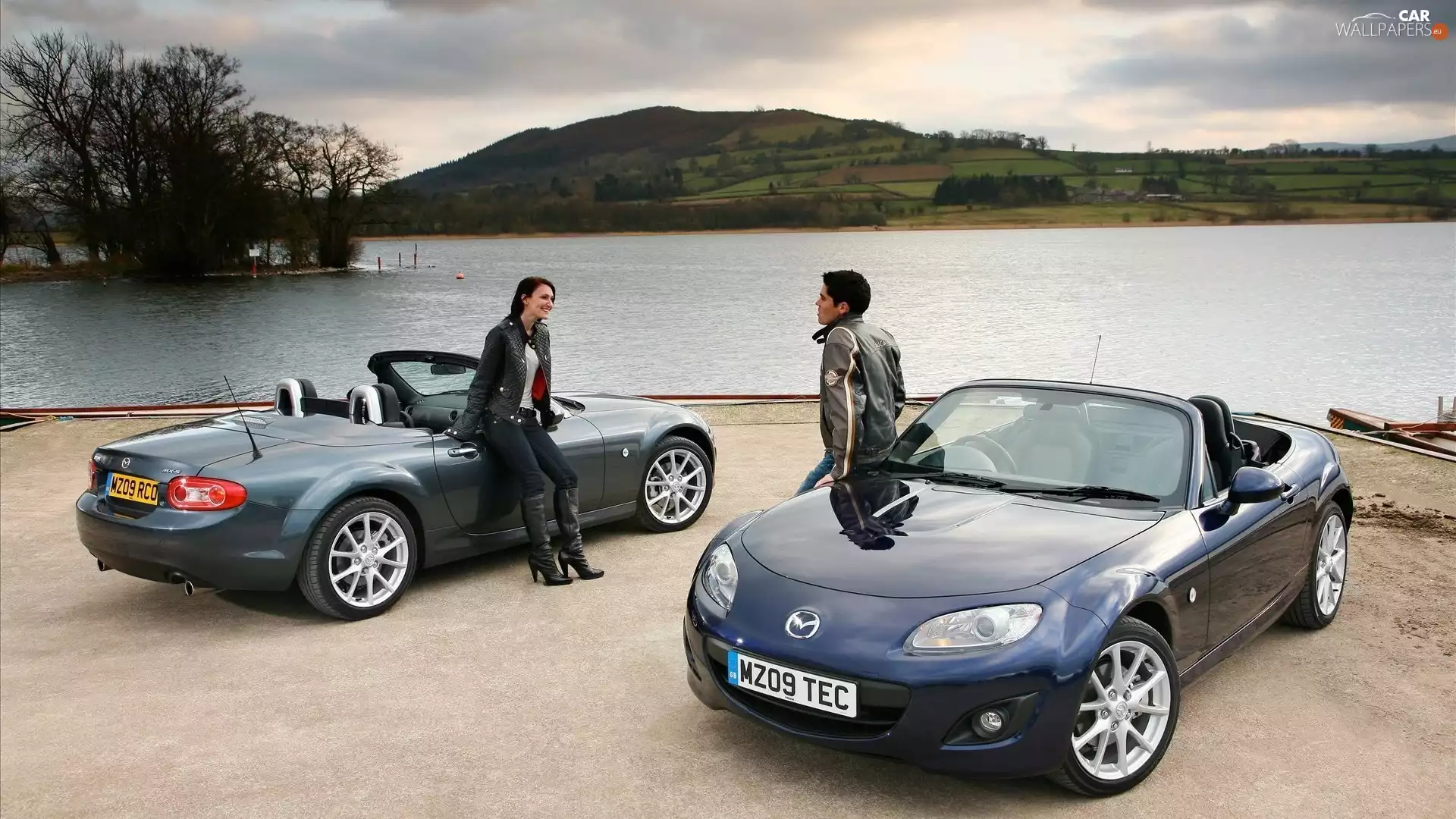 Mazda mx-5, lake