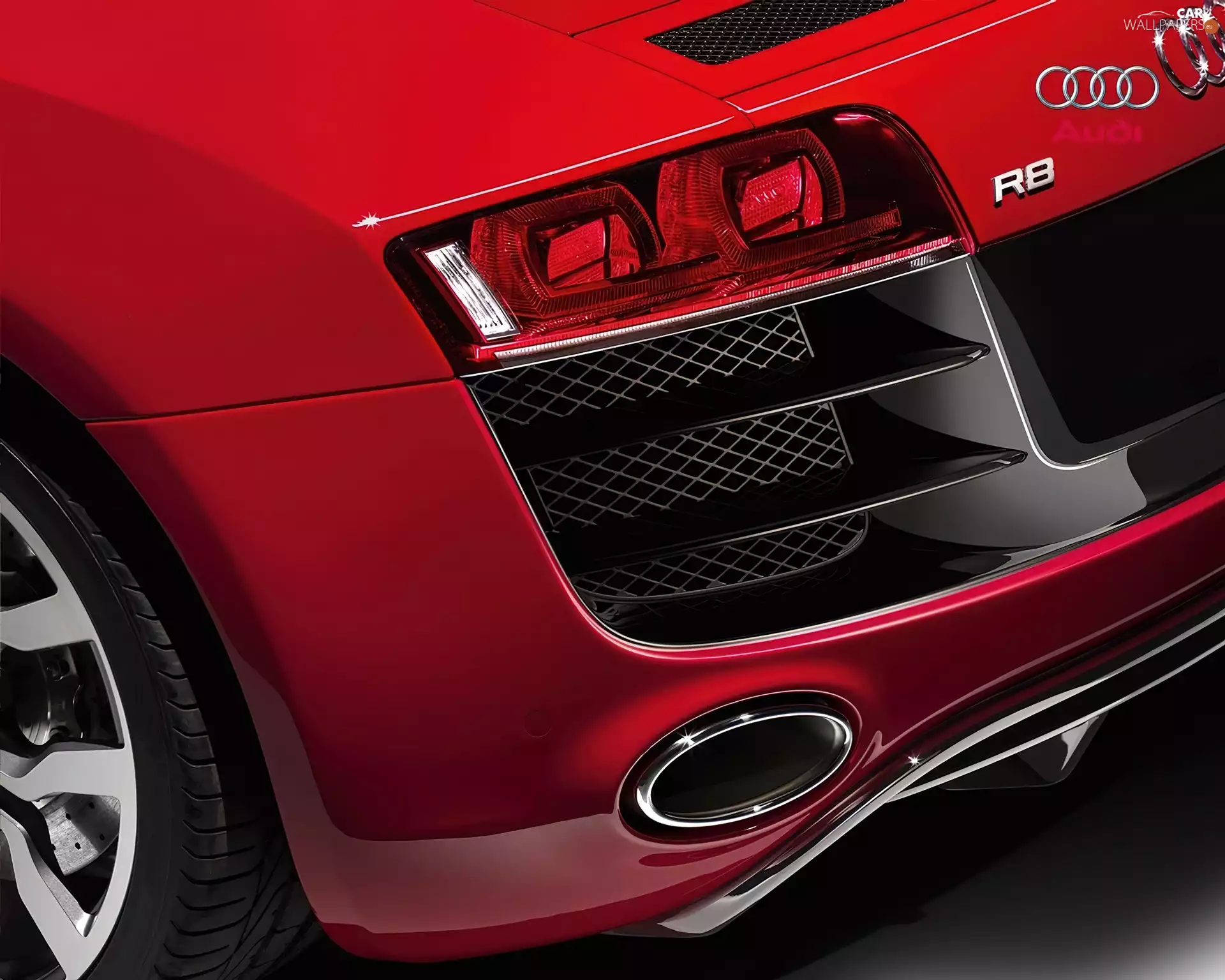 Red, Lamp, Rear, Audi R8