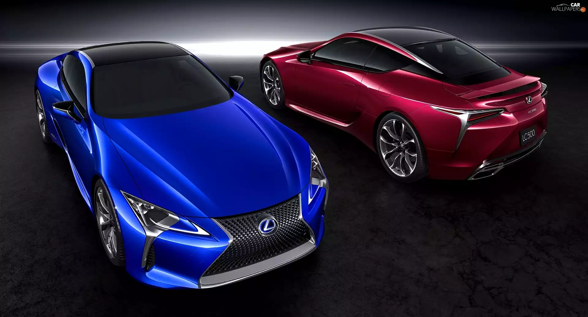 Lexus Lc 500, Red, blue