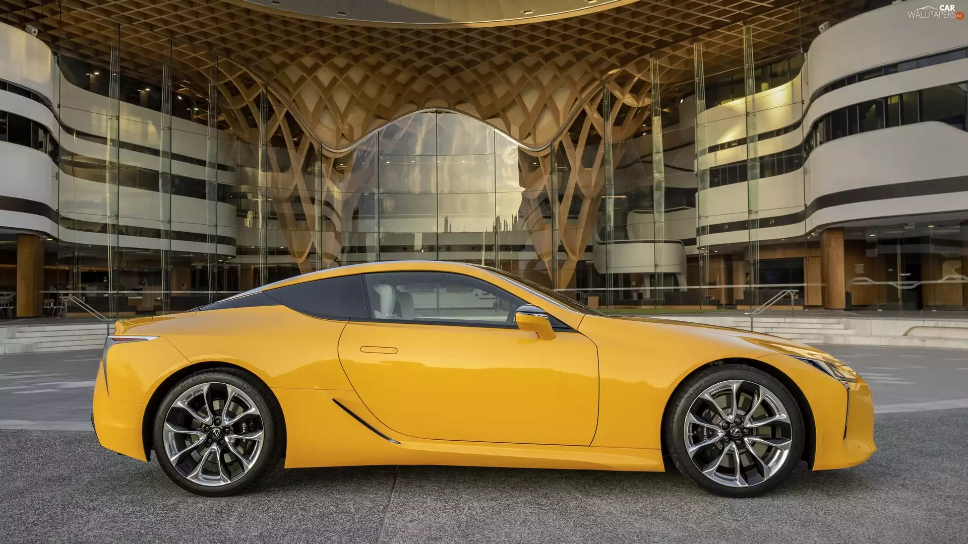 side, Yellow, Lexus LC500