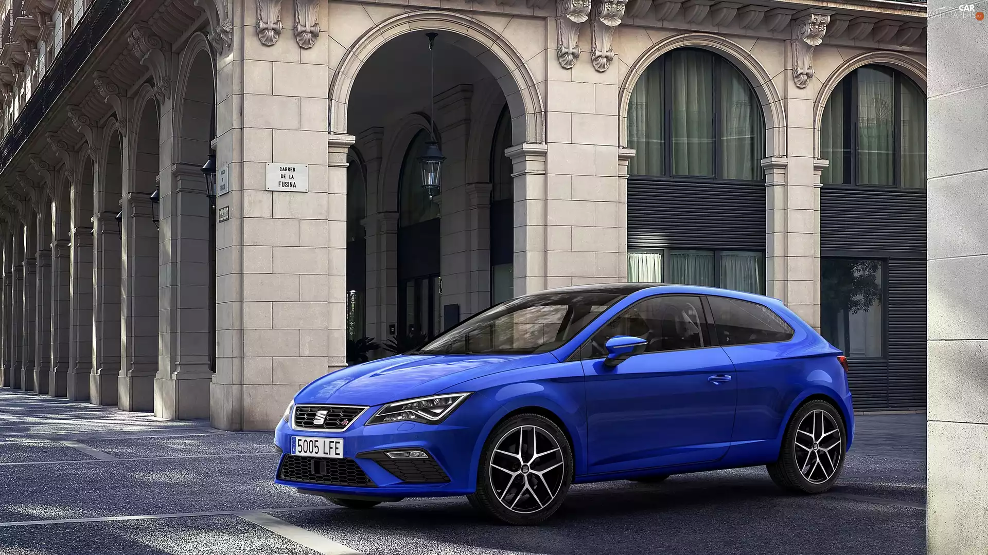 2017, blue, Seat Leon III SC Facelifting