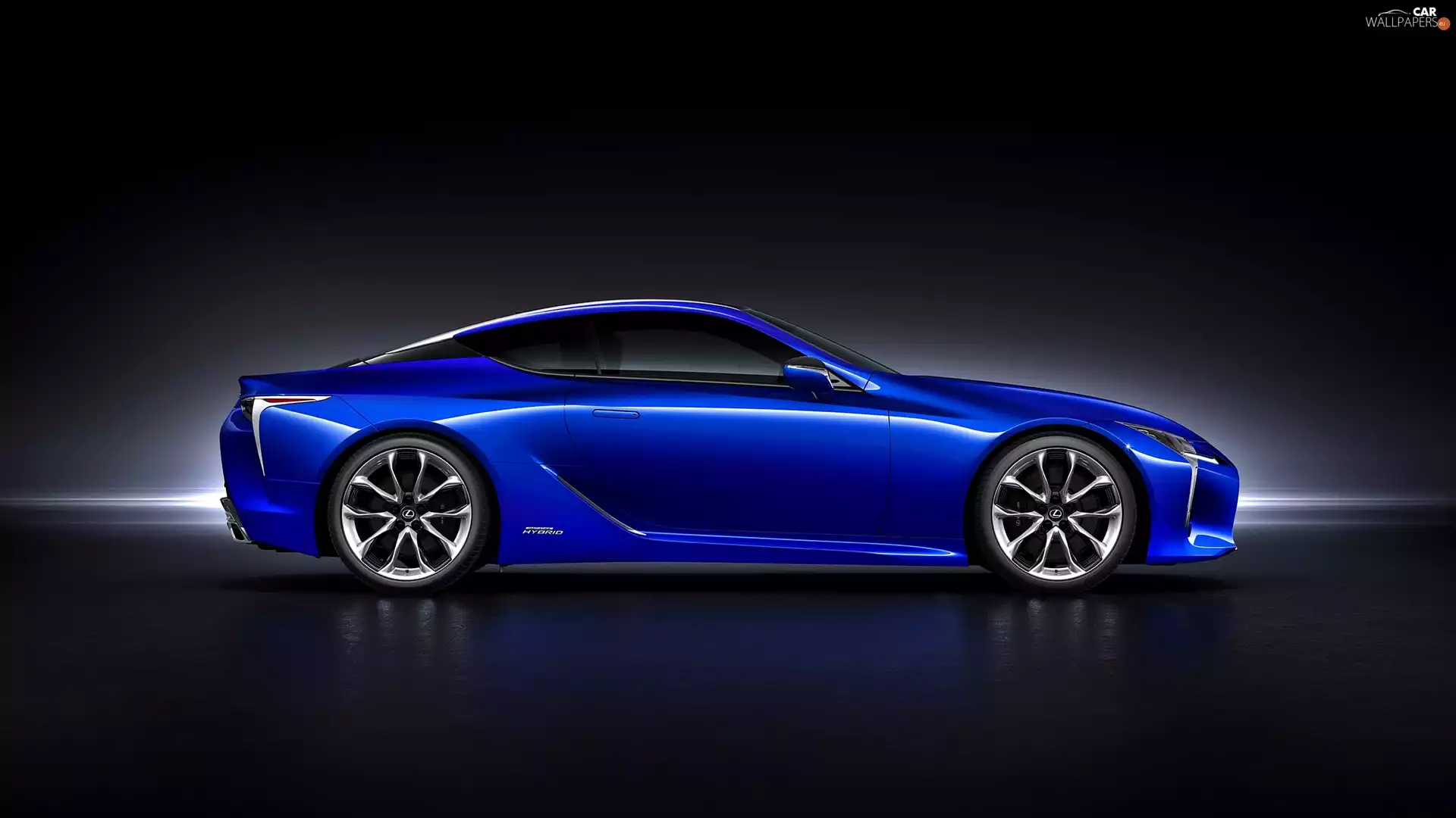 LC 500h, blue, Lexus