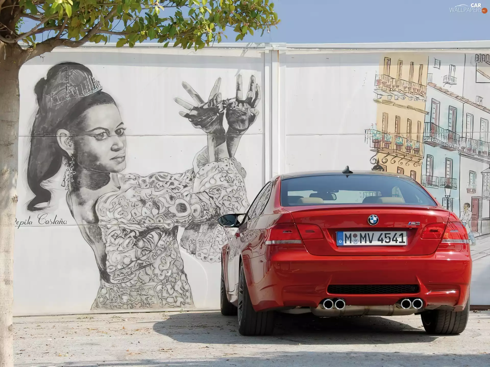 BMW M3, an, wall, painting