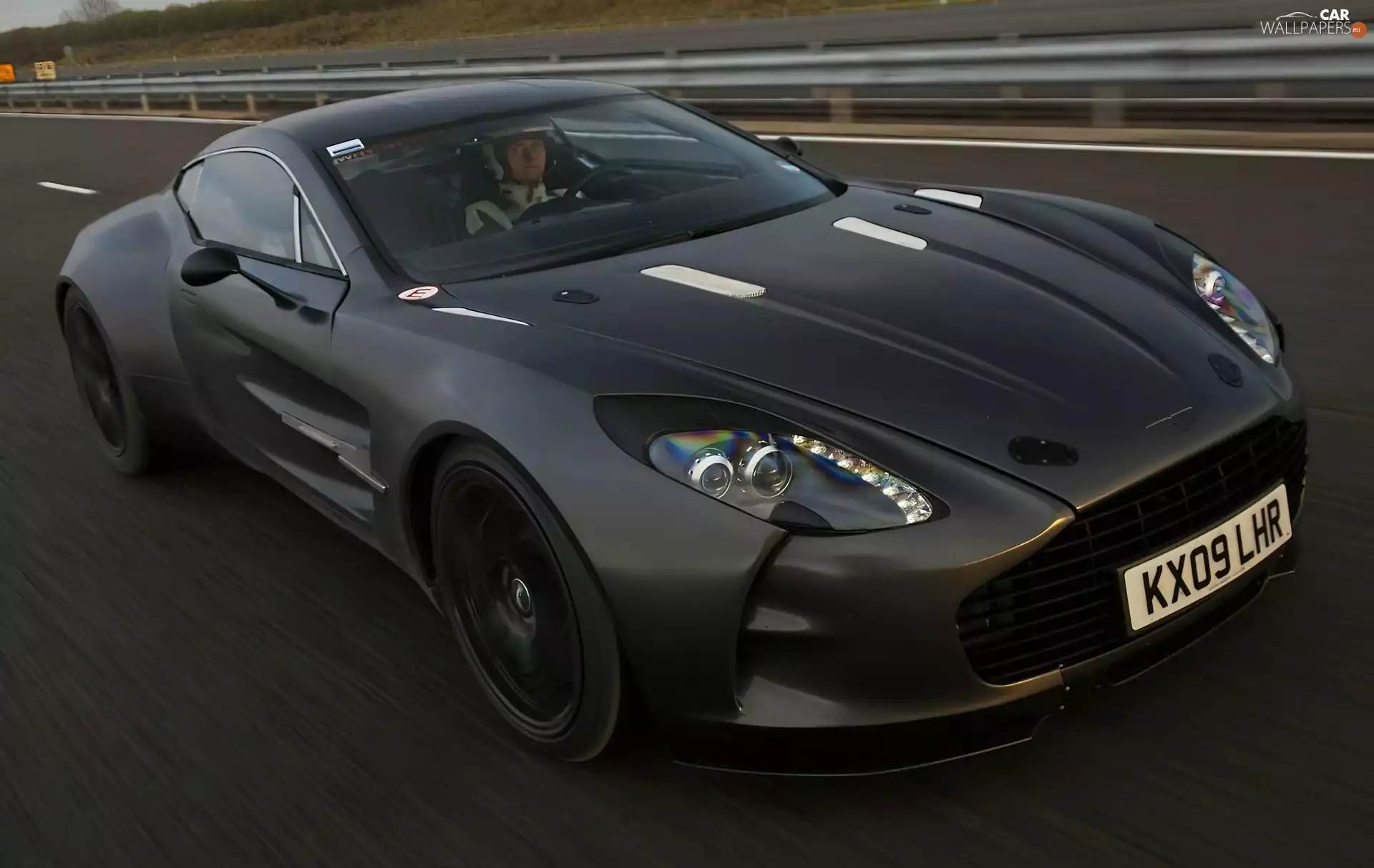 track, Black, Aston Martin One-77
