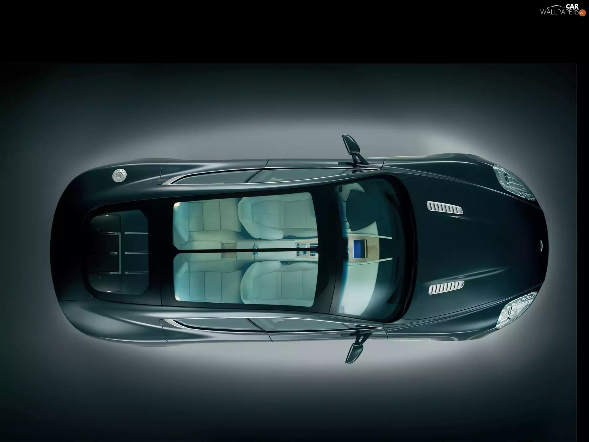 the roof, Aston Martin Rapide, glass