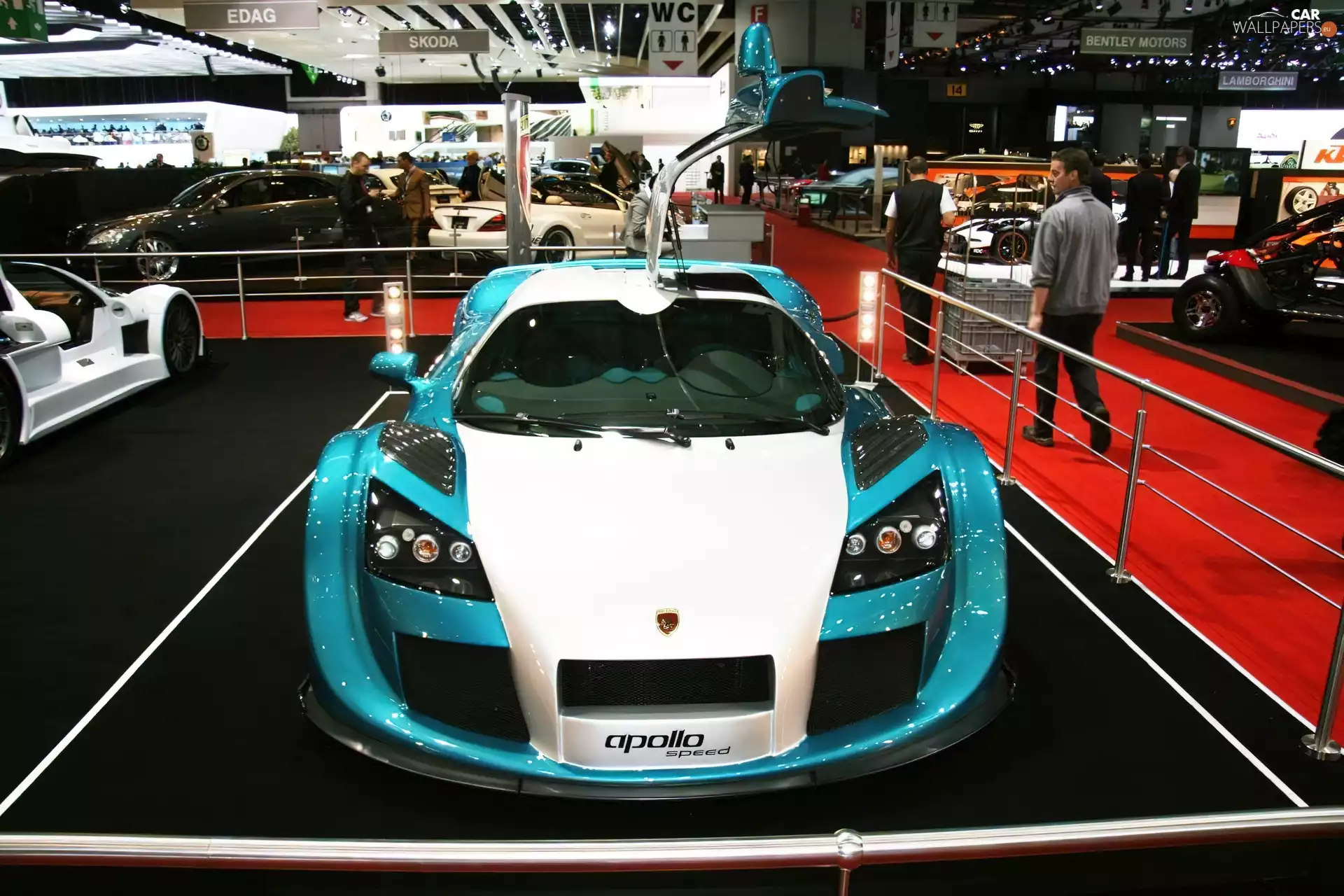 blue, Mask, presentation, Gumpert Apollo