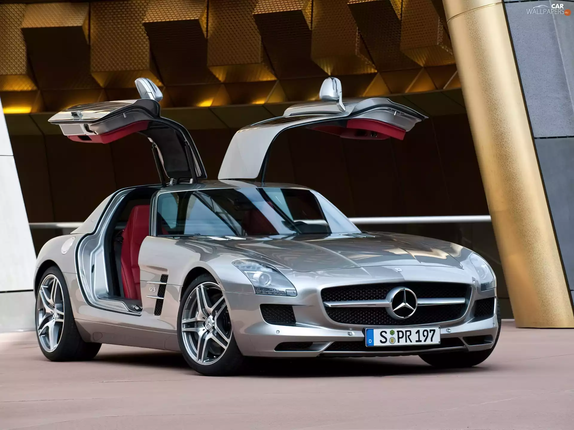 skin, Mercedes Benz SLS, Red