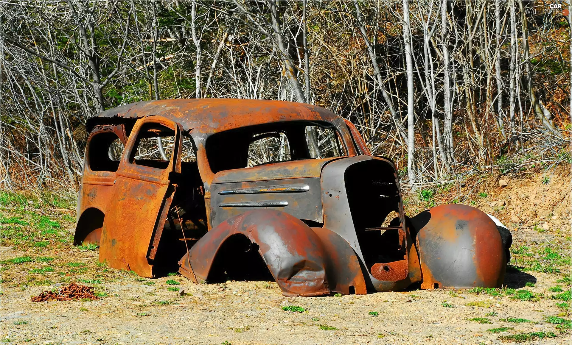 car, rusty, scrap-metal