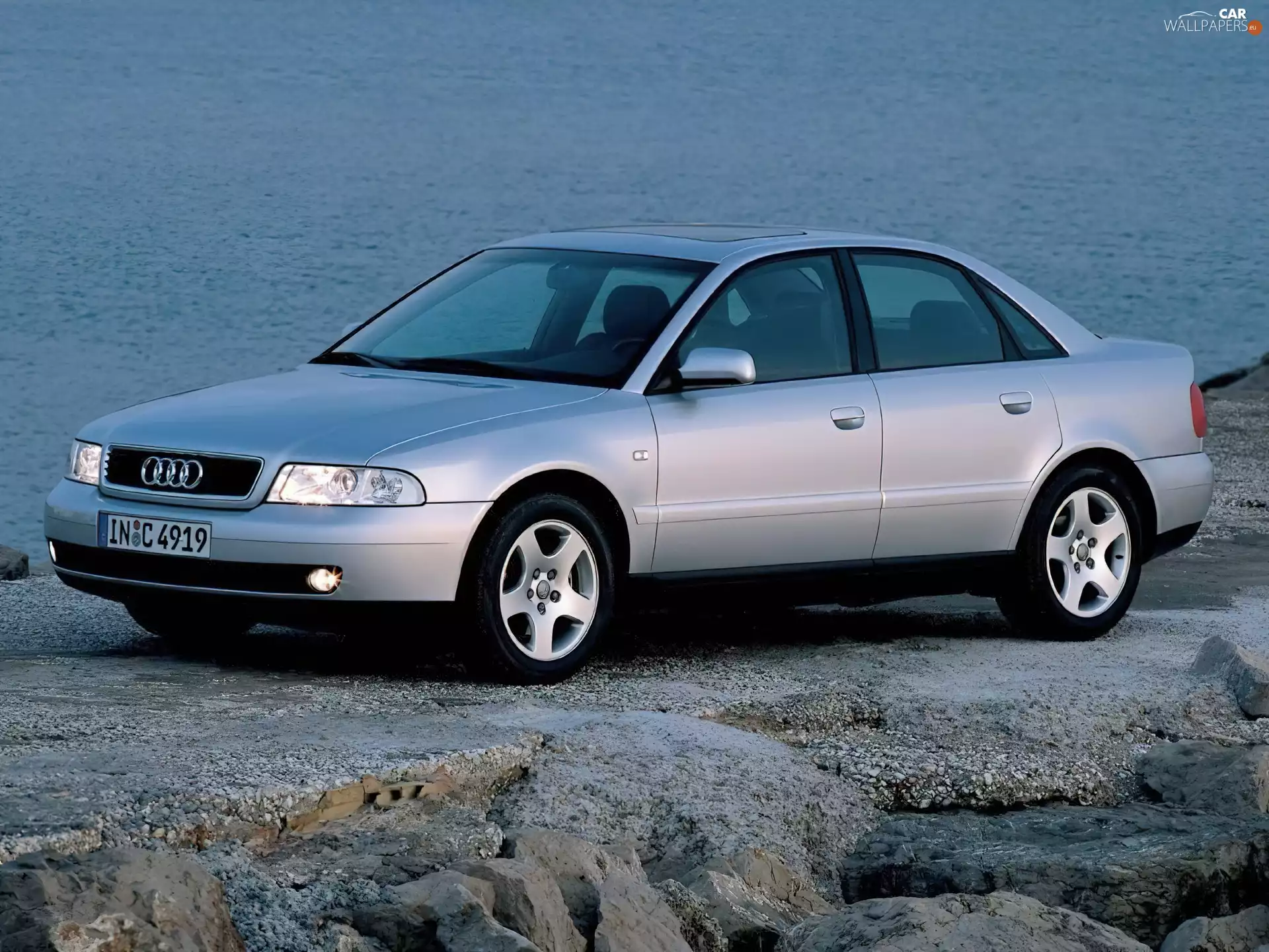 Audi A4, silver, Metalic
